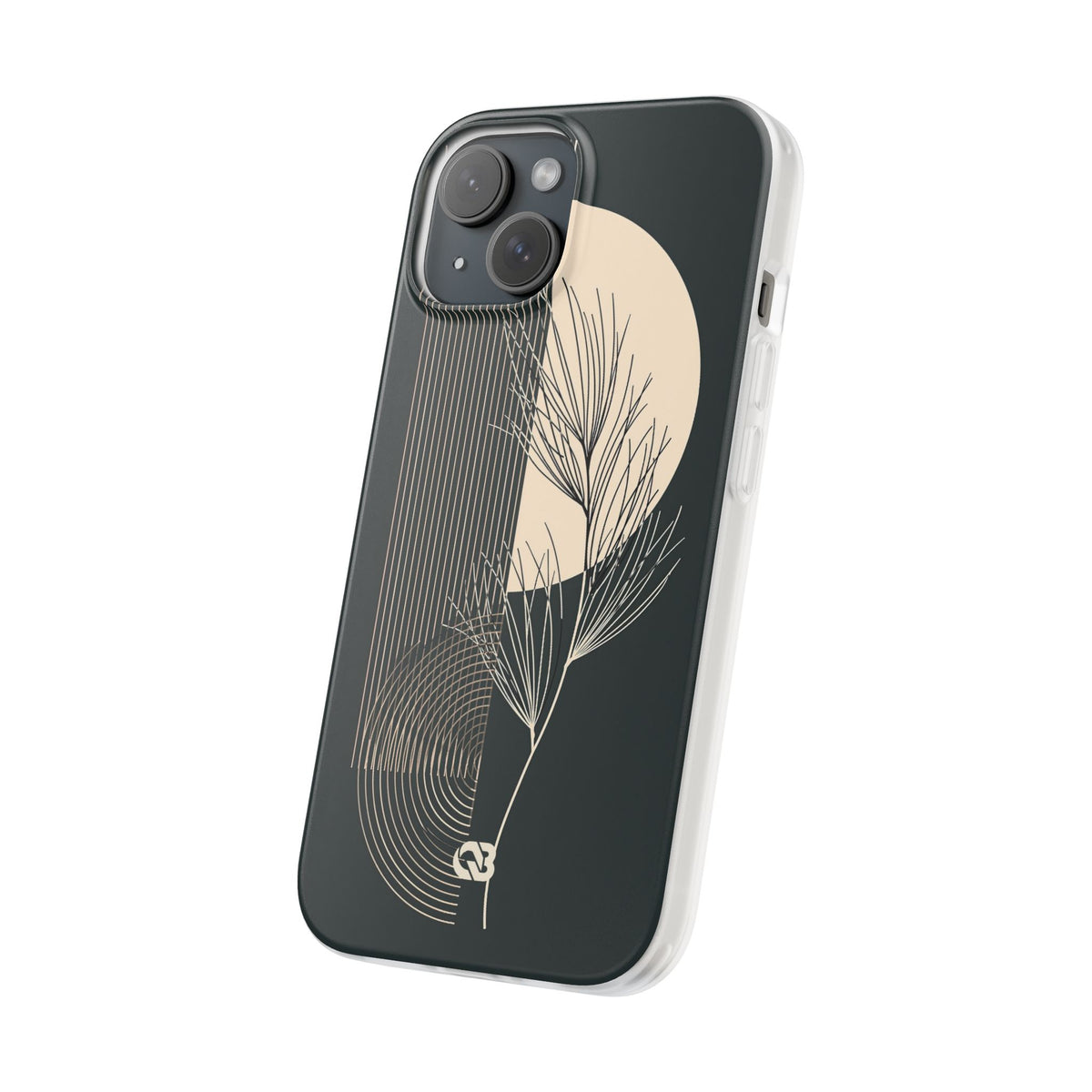 Black Lite Phone Case for iPhone - Obsidian Sand Willow