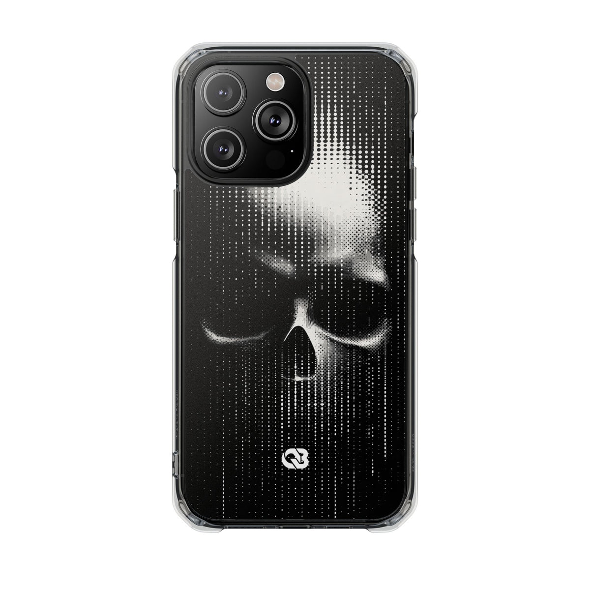 Raster Phantom · Clear Impact Magnetic Phone Case for iPhone · Black