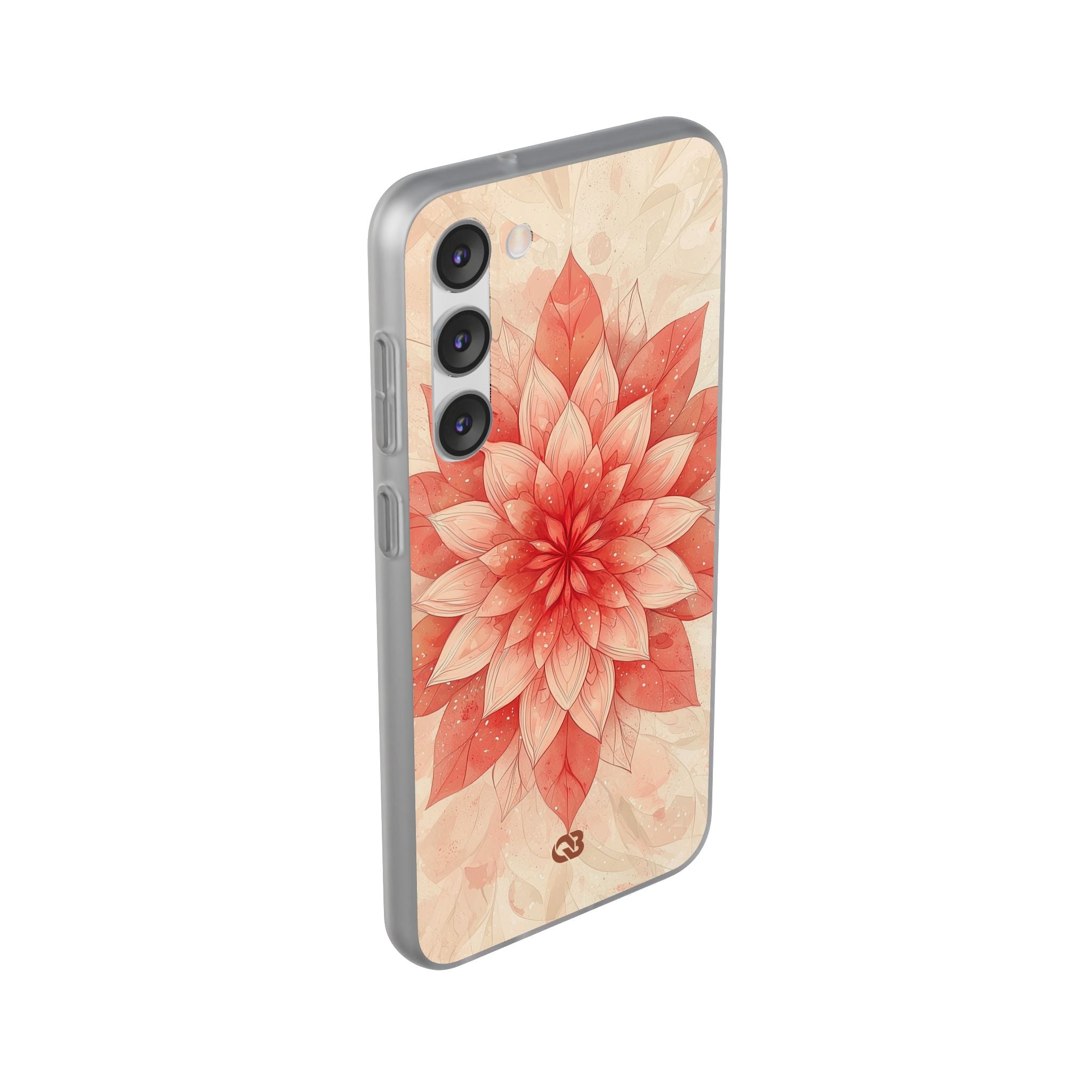 Coral Layered Bloom · Soft Phone Case for Samsung
