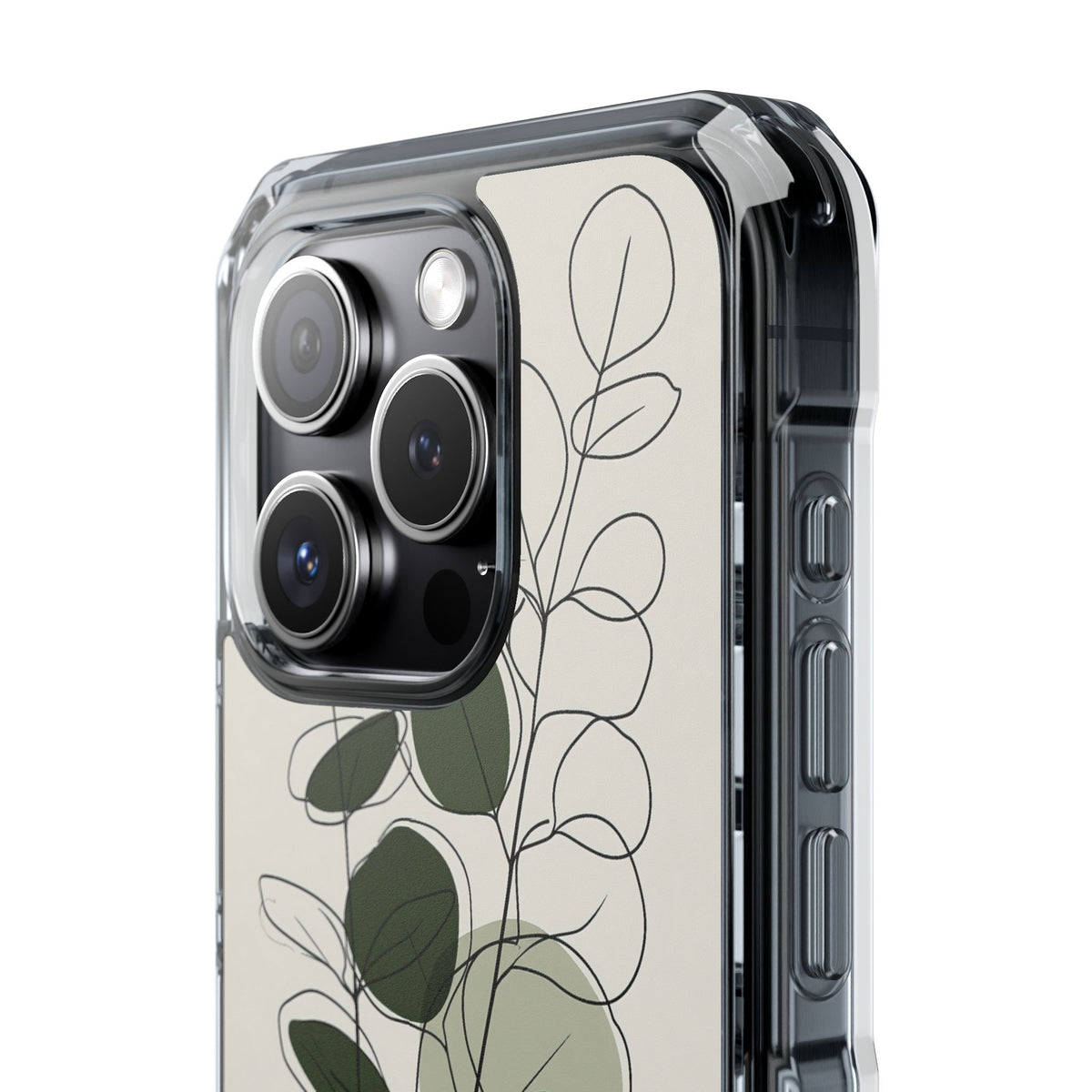 Eucalyptus Foliage Study · Clear Impact Magnetic Phone Case for iPhone · Green
