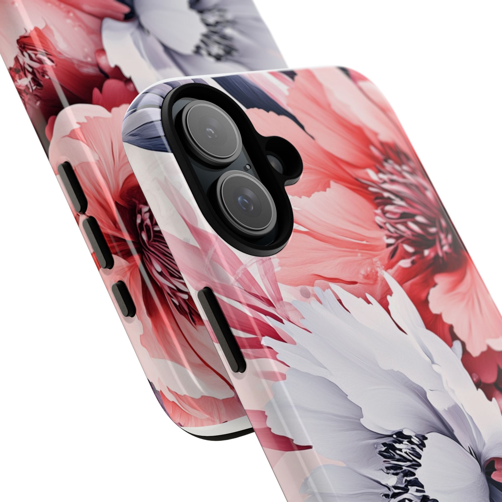 Blushing Blooms iPhone 16 Plus Case - Tough