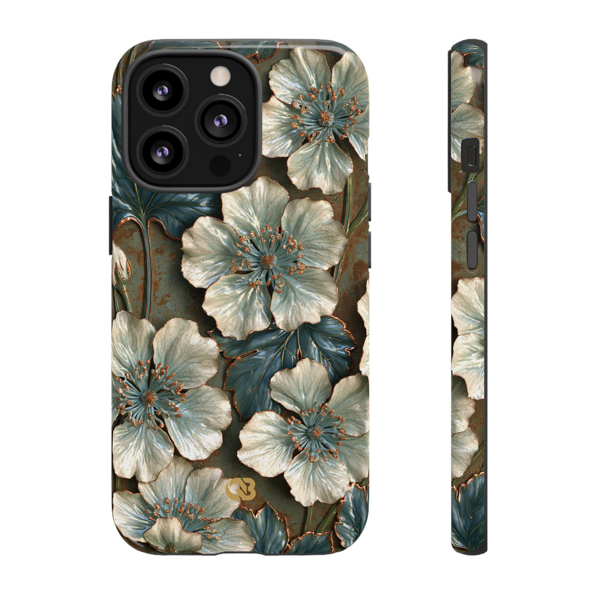 Gilded Blossom Reverie · Tough Phone Case for iPhone · Teal