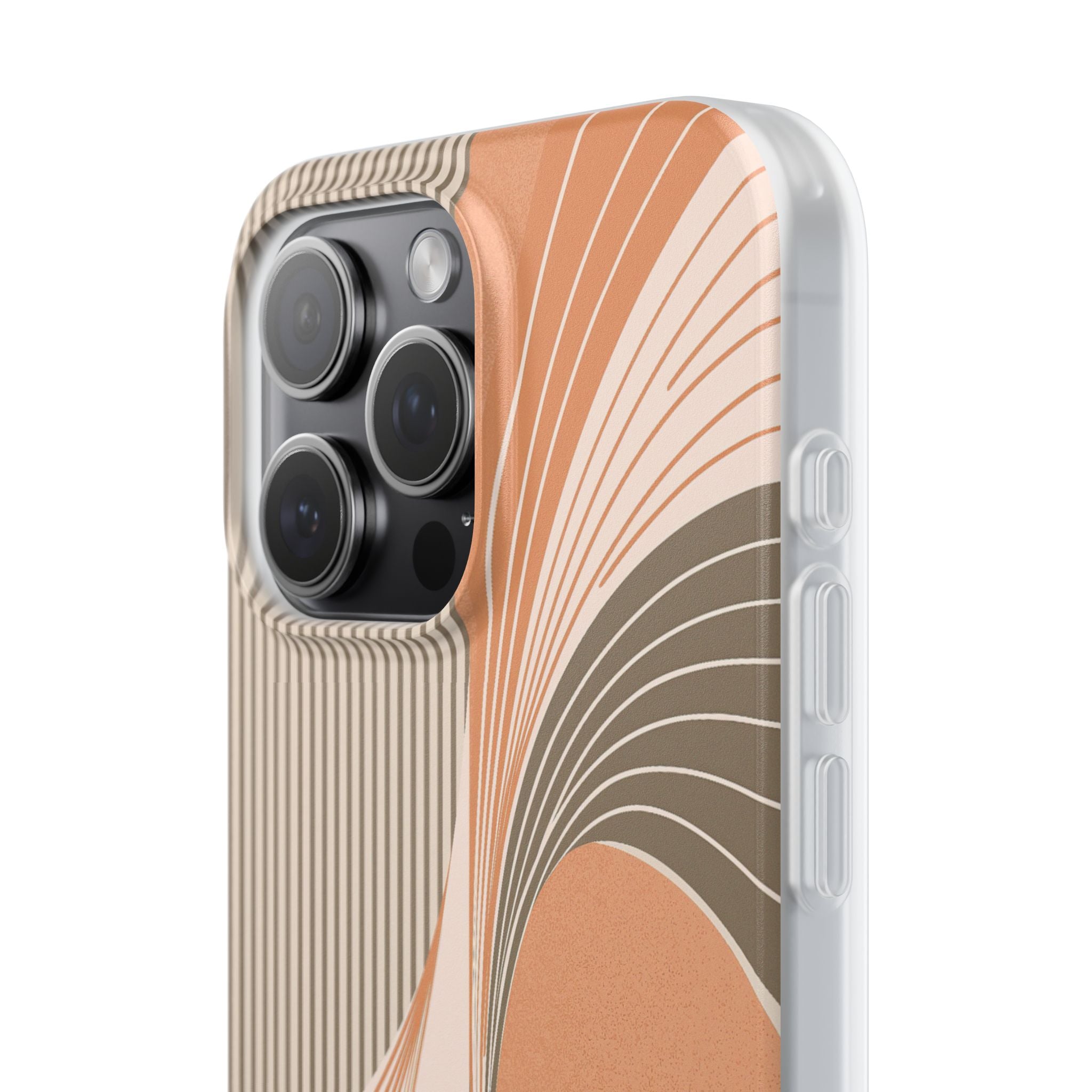 Orange Lite Phone Case for iPhone - Desert Arc Horizon
