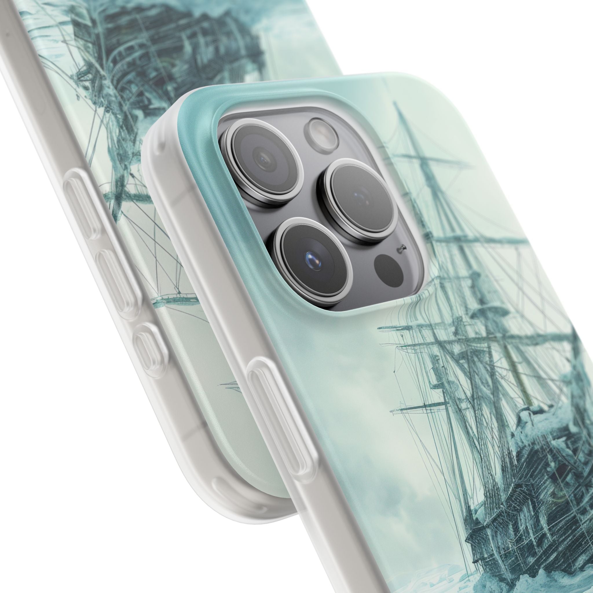 Icebound Ship iPhone 15 Pro Case - Soft