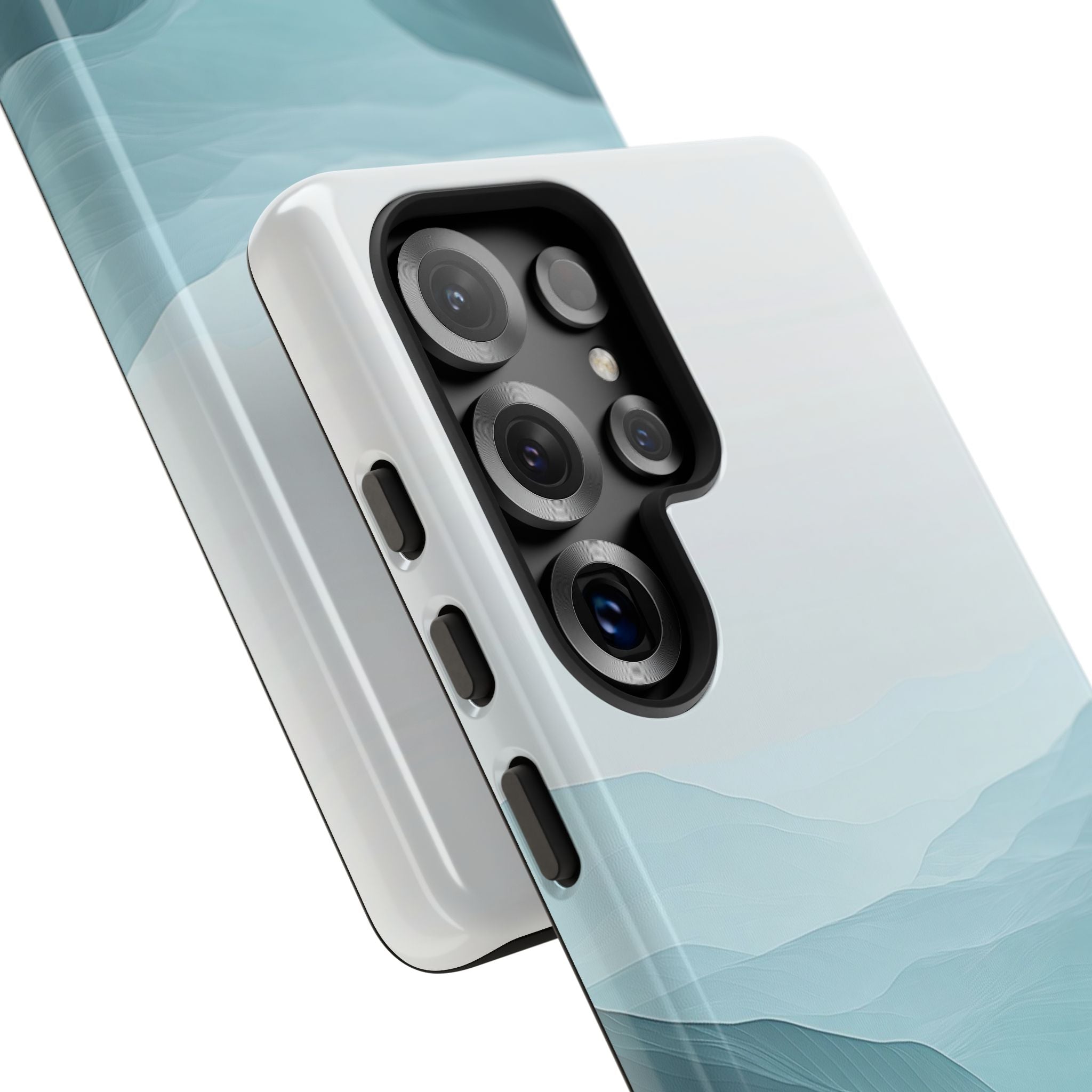 Teal Mist Mountains Samsung S25 Ultra Case - Tough