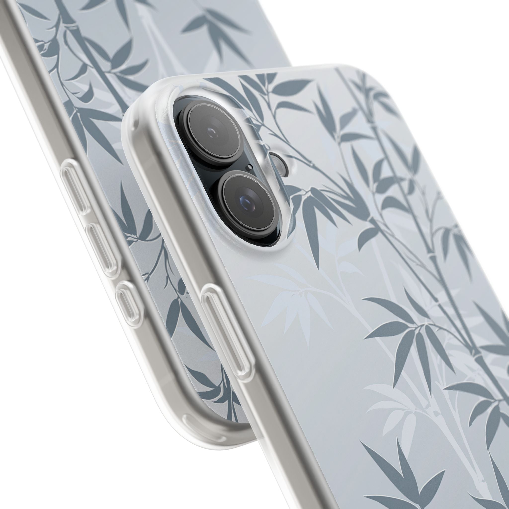Blue Lite Phone Case for iPhone - Slate Bamboo Shadow