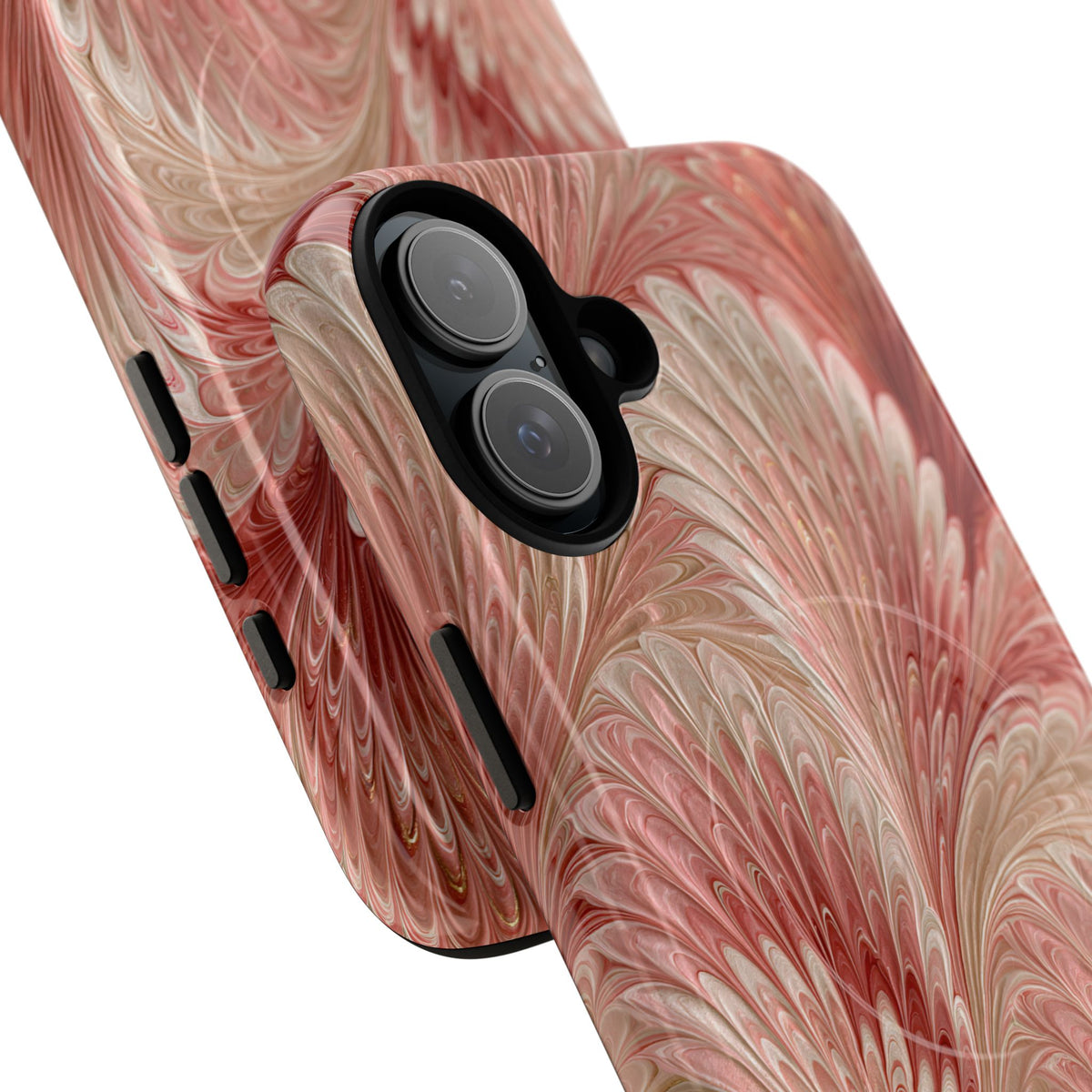 Blush Petal Plume · Tough 2.0 Magnetic Phone Case for iPhone · Pink