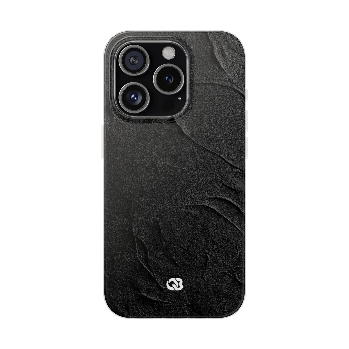 Obsidian Stucco Relief · Lite Phone Case for iPhone · Black