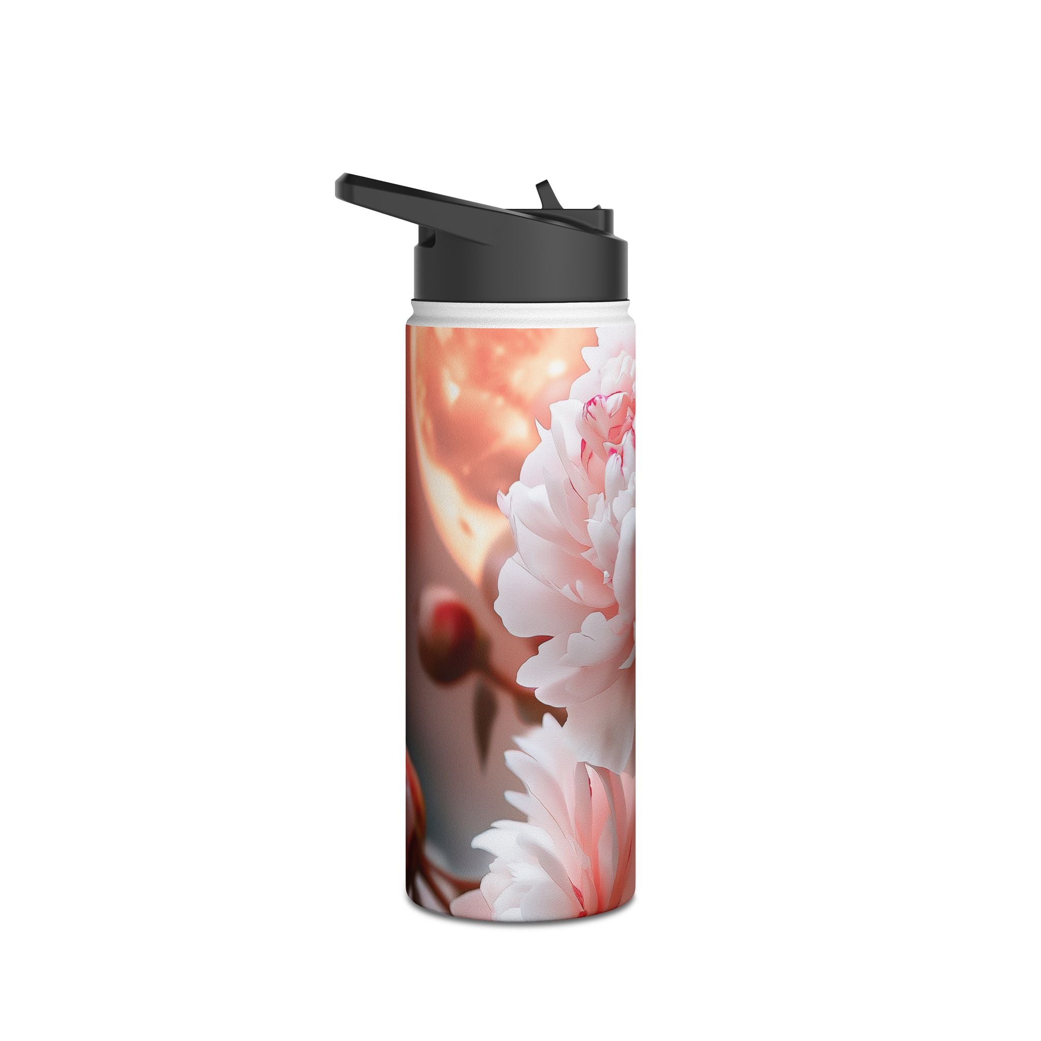 Peony Moonlight - Stainless Steel Water Bottle