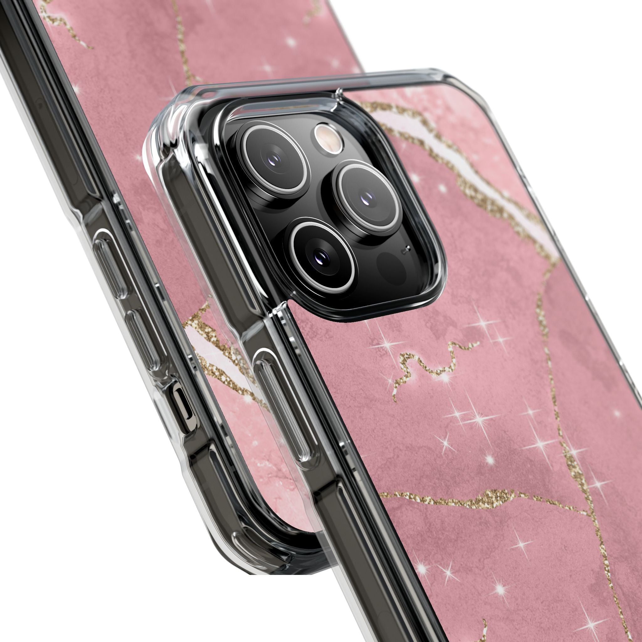 Rose Sparkle Marble · Impact Coque de téléphone pour iPhone · Magsafe
