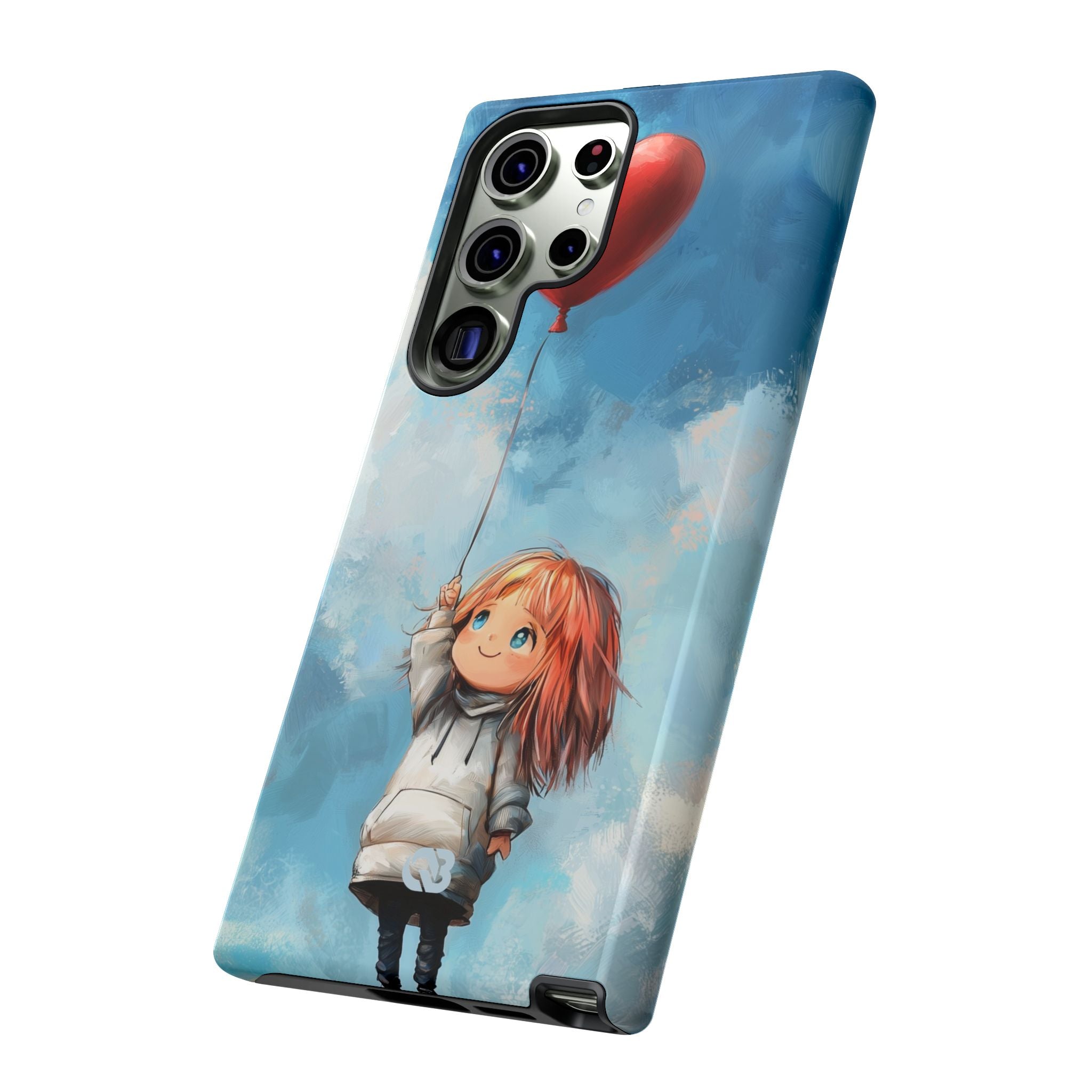Crimson Heart Sky · Tough Phone Case for Samsung