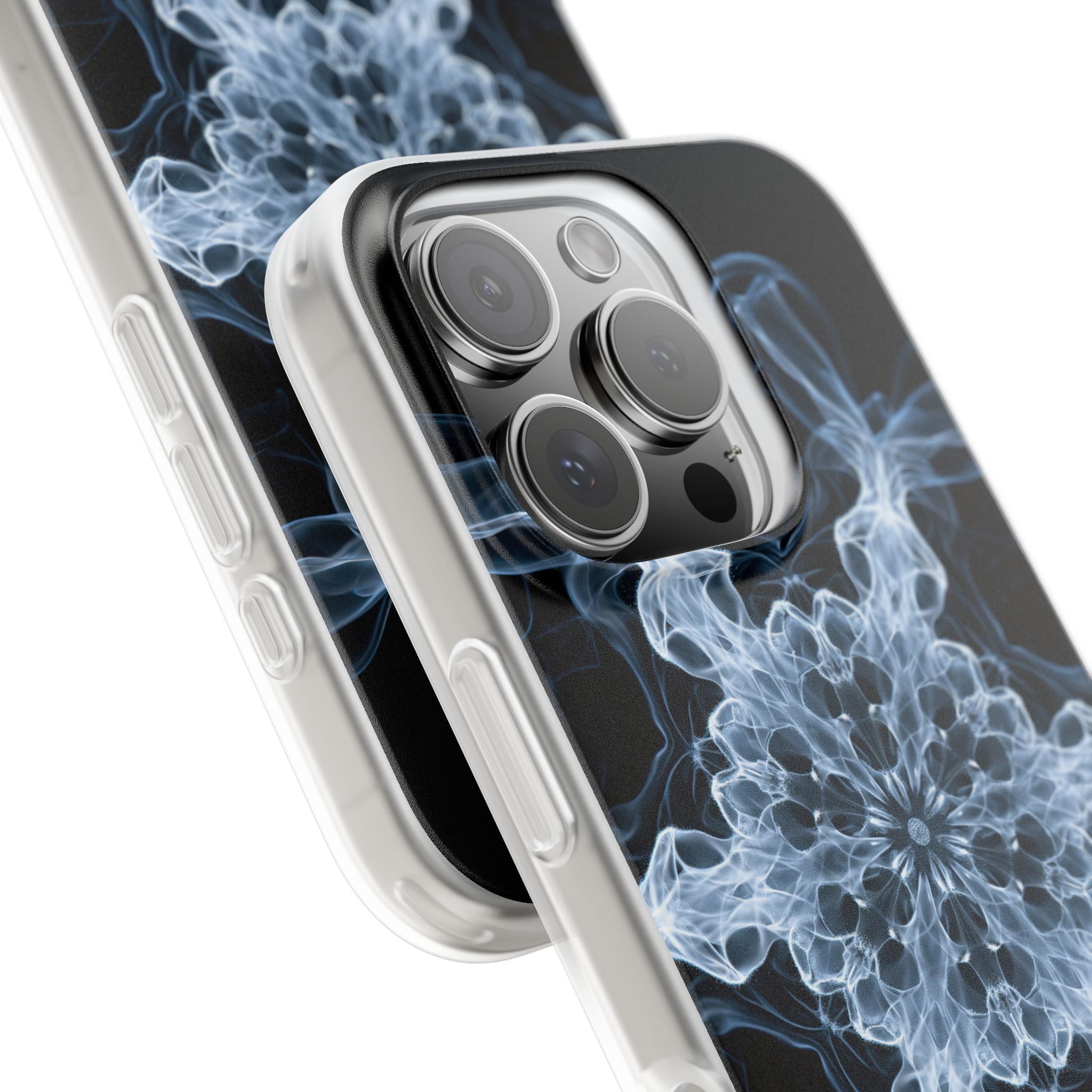 Blue Lite Phone Case for iPhone - Glacial Smoke Crown