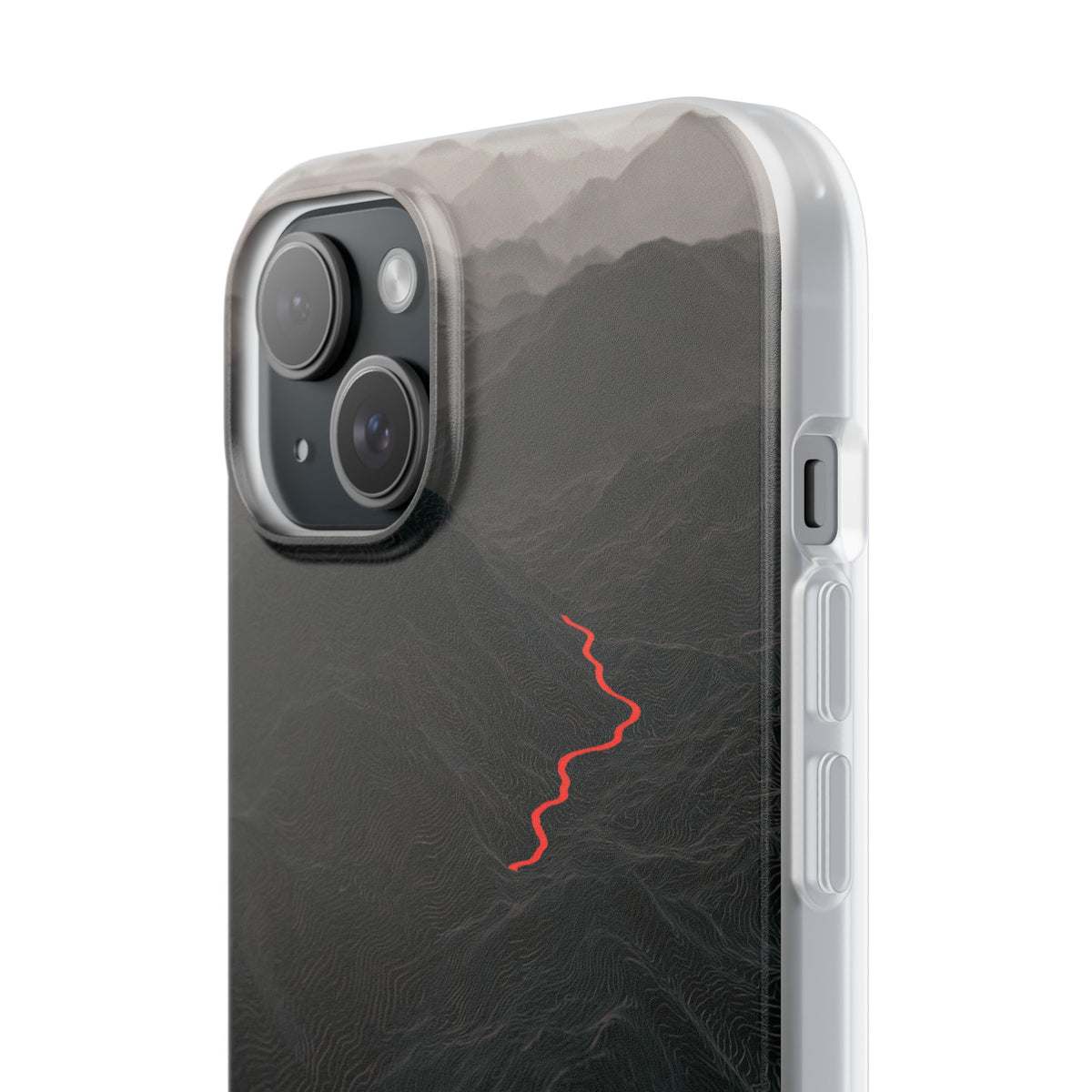 Crimson Ridge Pass · Lite Phone Case for iPhone · Black