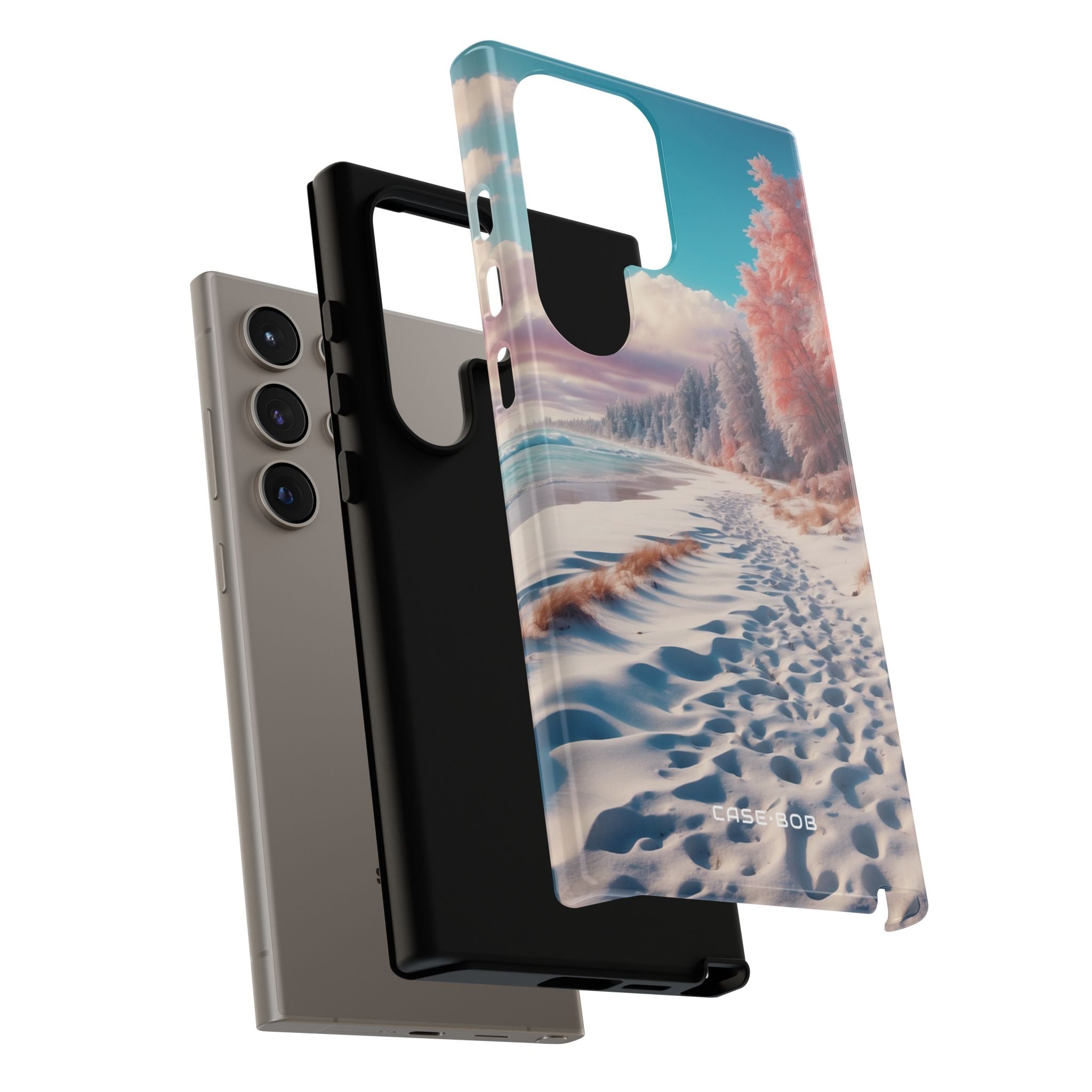 Snowy Footprints Samsung S24 Ultra Case - Tough