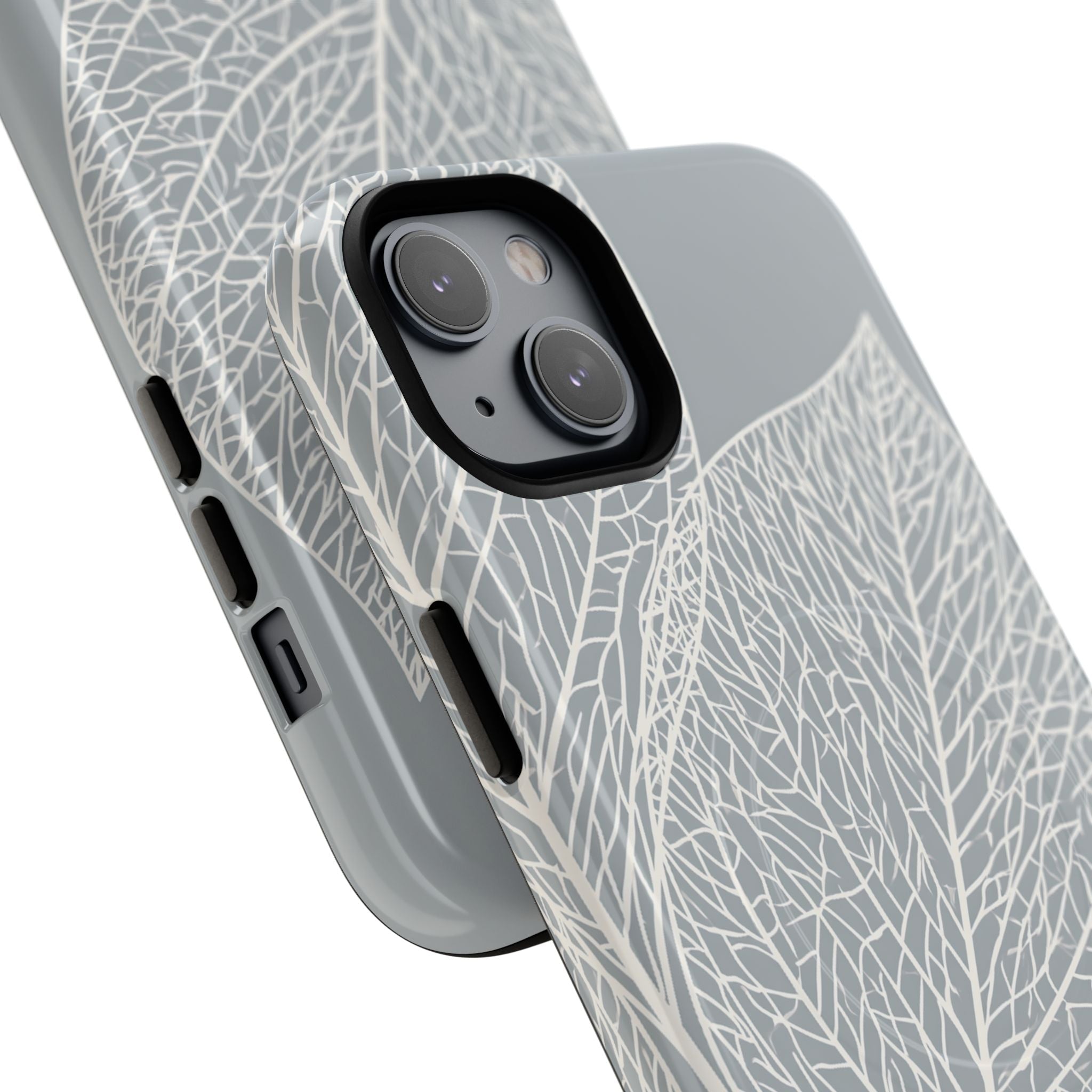 Grey Tough 2.0 Magsafe Phone Case for iPhone - Frosted Ash Veins