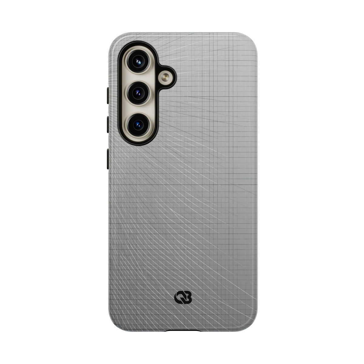 Grey Tough Phone Case for Samsung - Chrome Mesh Warp