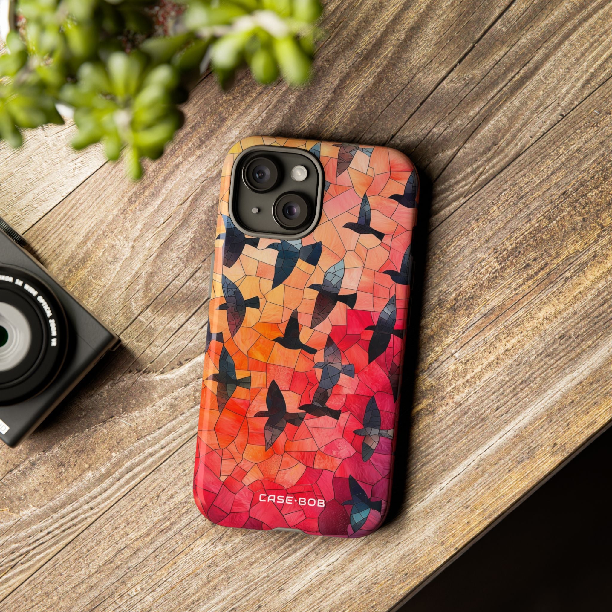 Blackbird Glow iPhone 15 Cover - Tough