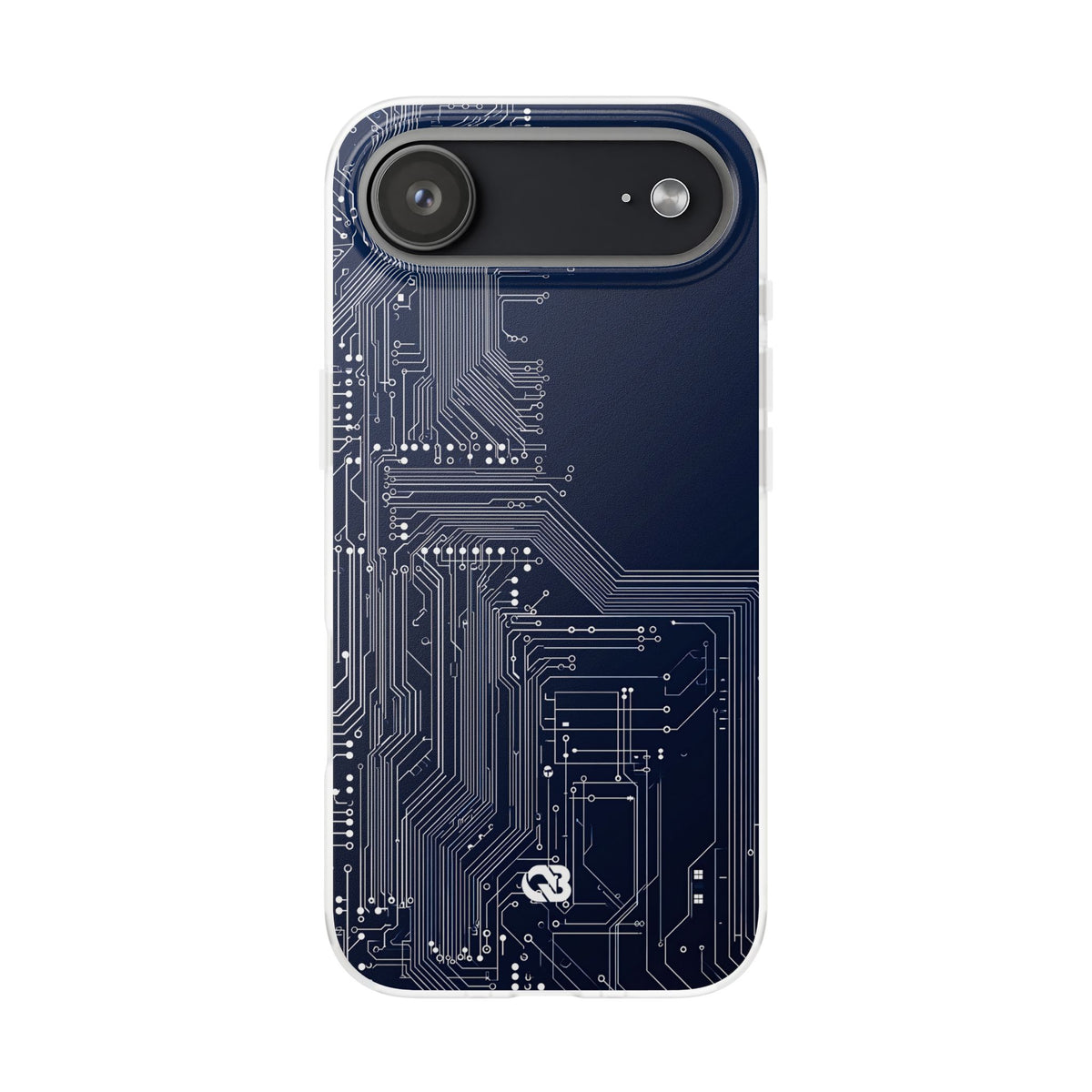Blue Lite Phone Case for iPhone - Cobalt Data Stream