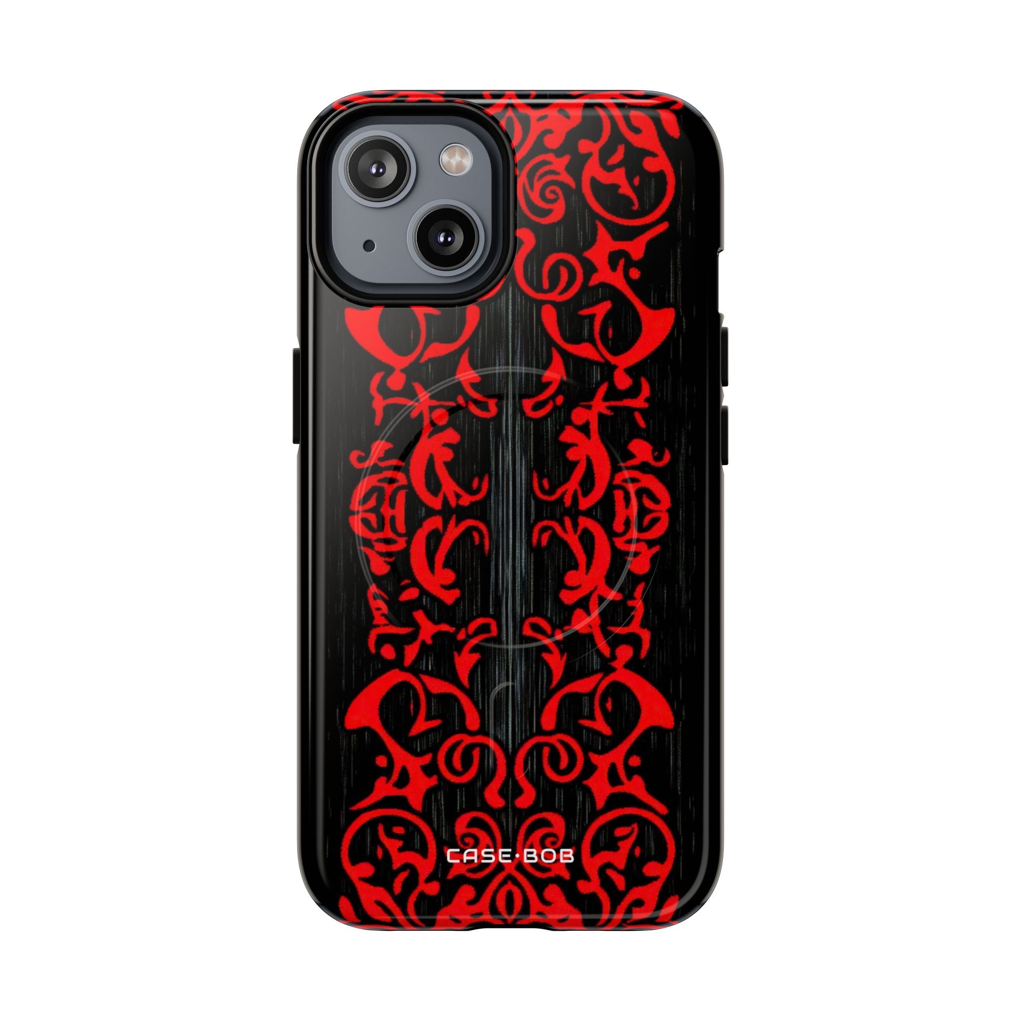Crimson Spiral iPhone 14 Case - Tough+