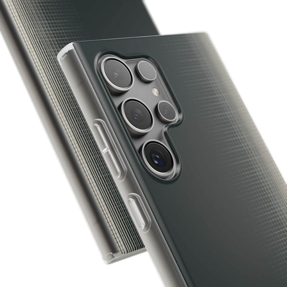 Grey Lite Phone Case for Samsung - Charcoal Tech Grid