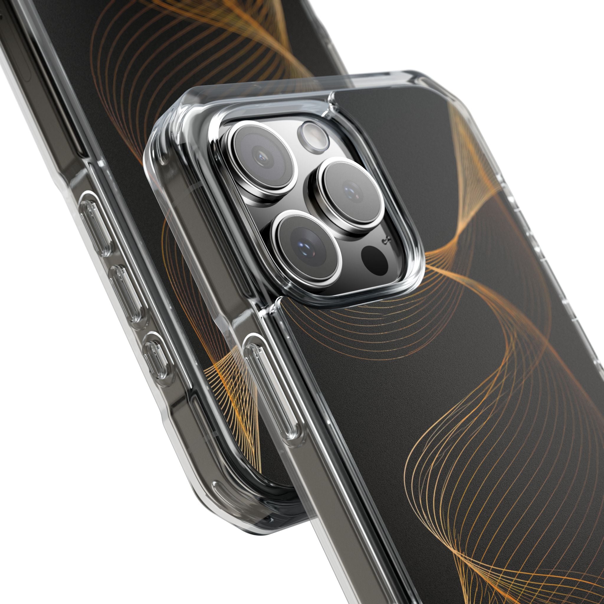 Gold Impact MagSafe Phone Case for iPhone - Burnished Bronze Helix