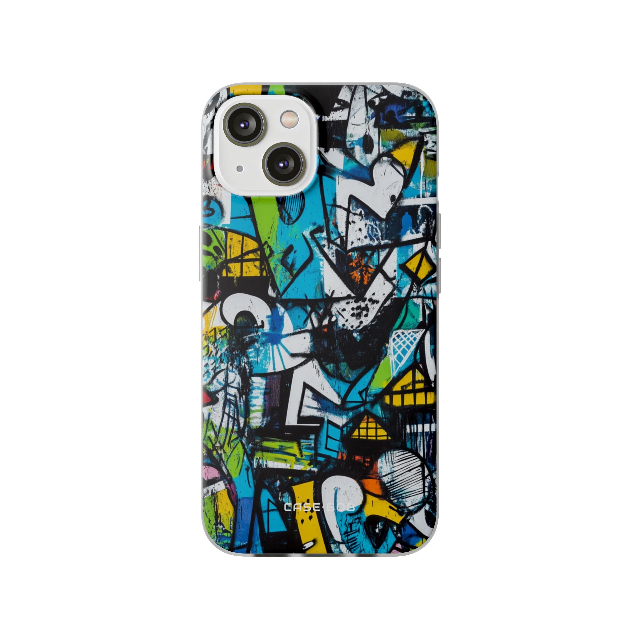 Weißes Ripple Drift iPhone 14 Case - Soft
