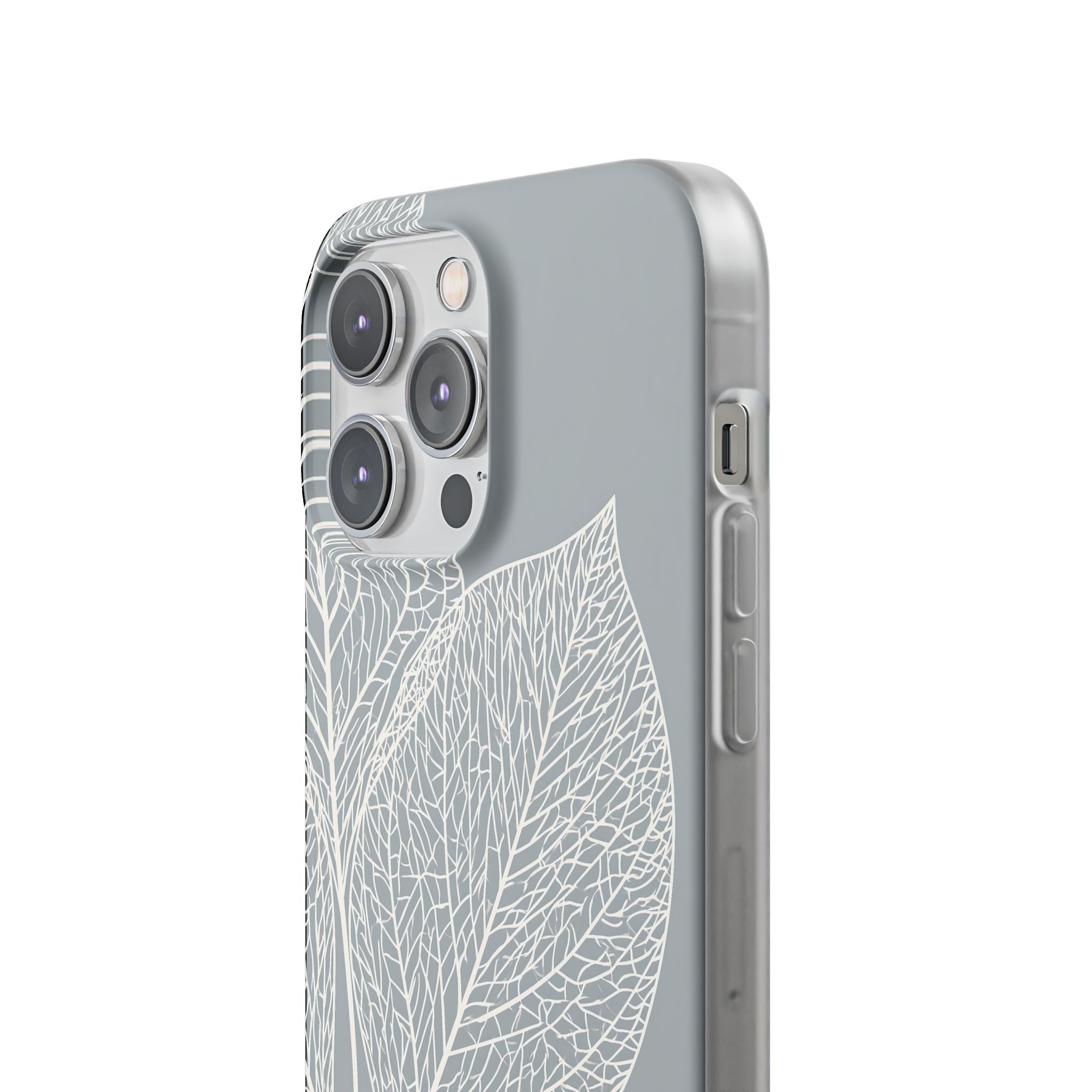 Grey Lite Phone Case for iPhone - Frosted Ash Veins