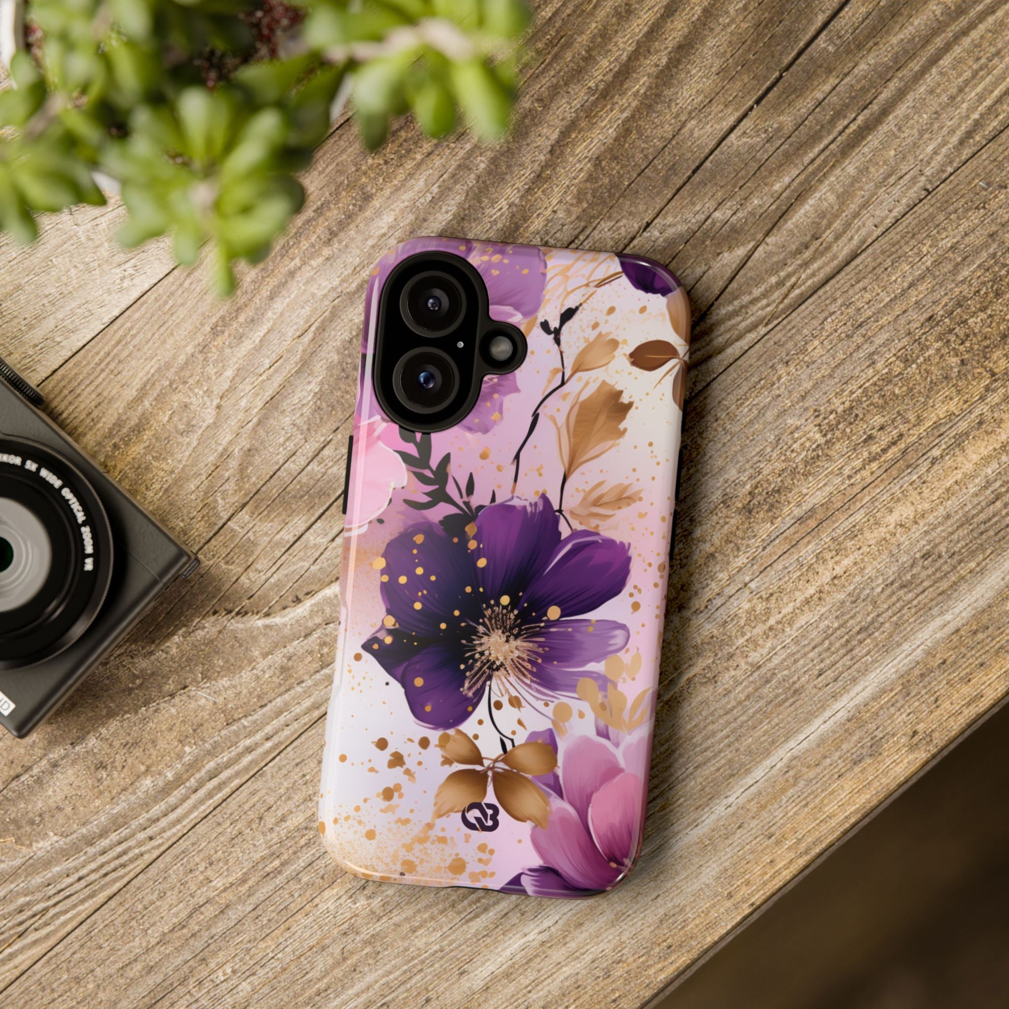 Gilded Violet Bloom · Tough Phone Case for iPhone
