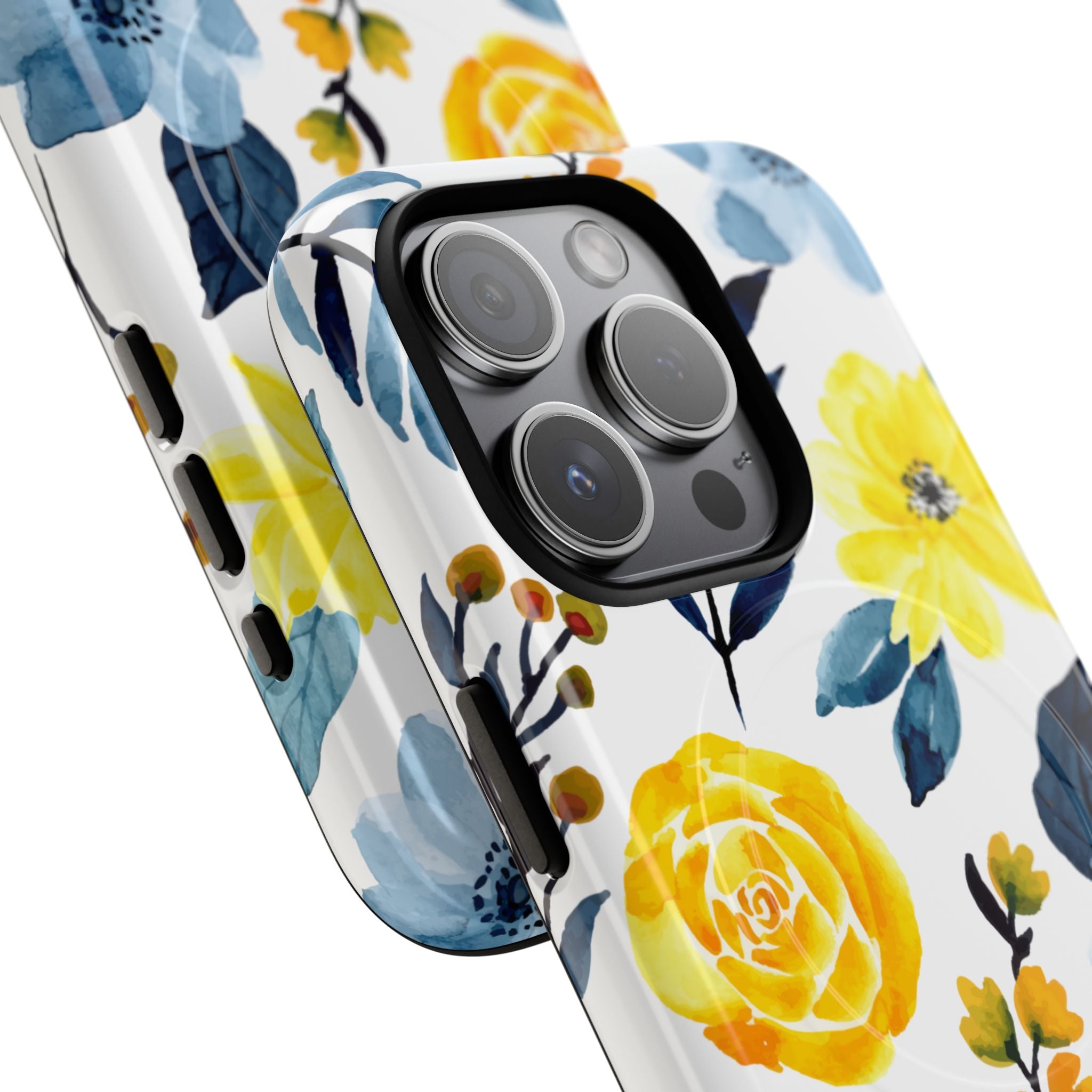 Kultainen kukka iPhone 15 Pro -kotelot - Tough+