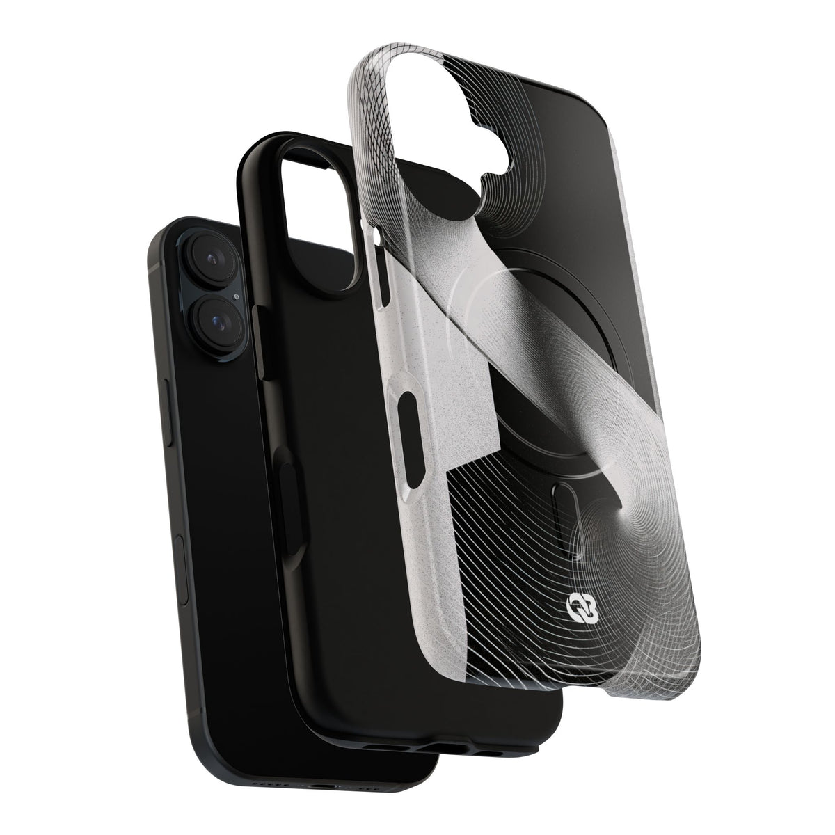Orbital Helix · Tough 2.0 Magnetic Phone Case for iPhone · Black