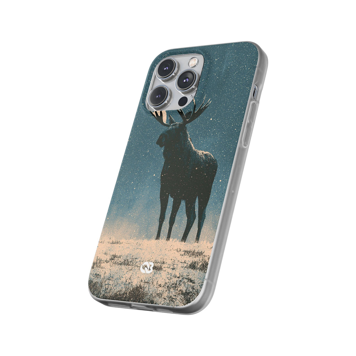 Nordic Boreal Moose · Lite Phone Case for iPhone · Blue
