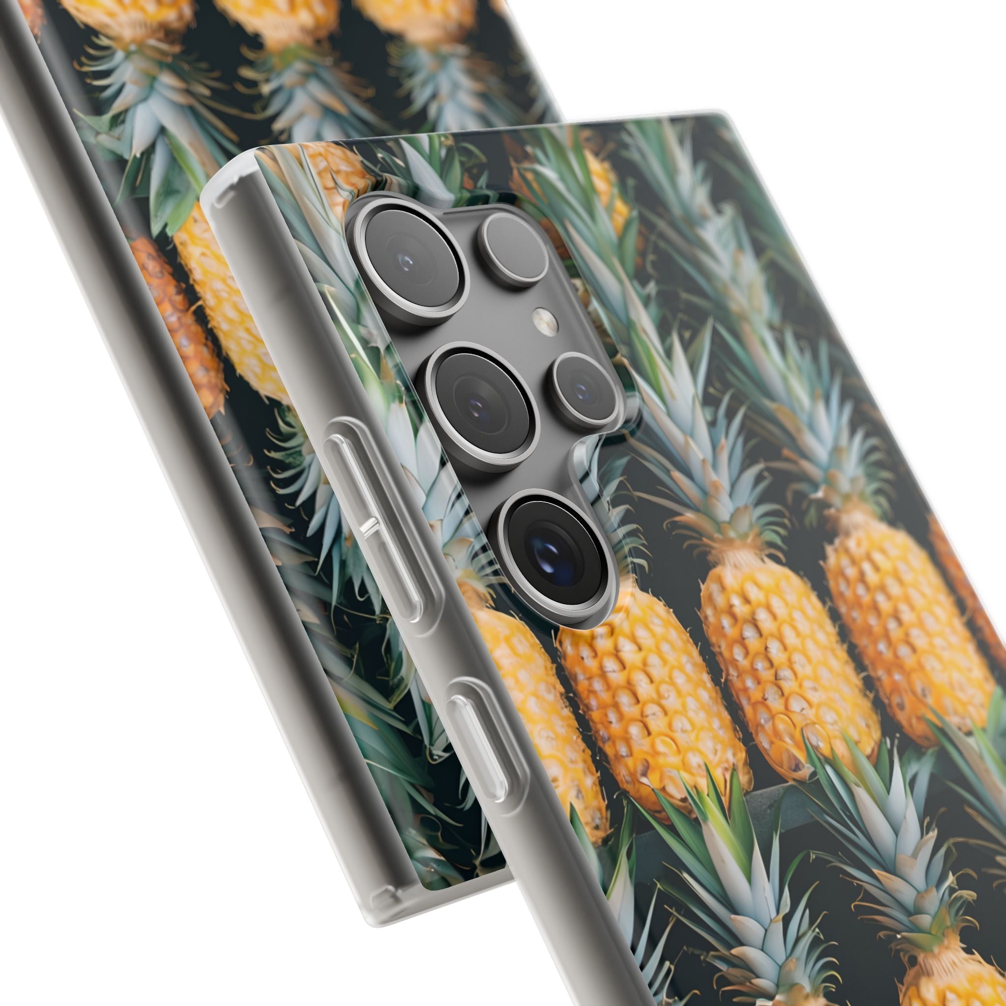 Gilded Pineapple Rows · Soft Phone Case for Samsung