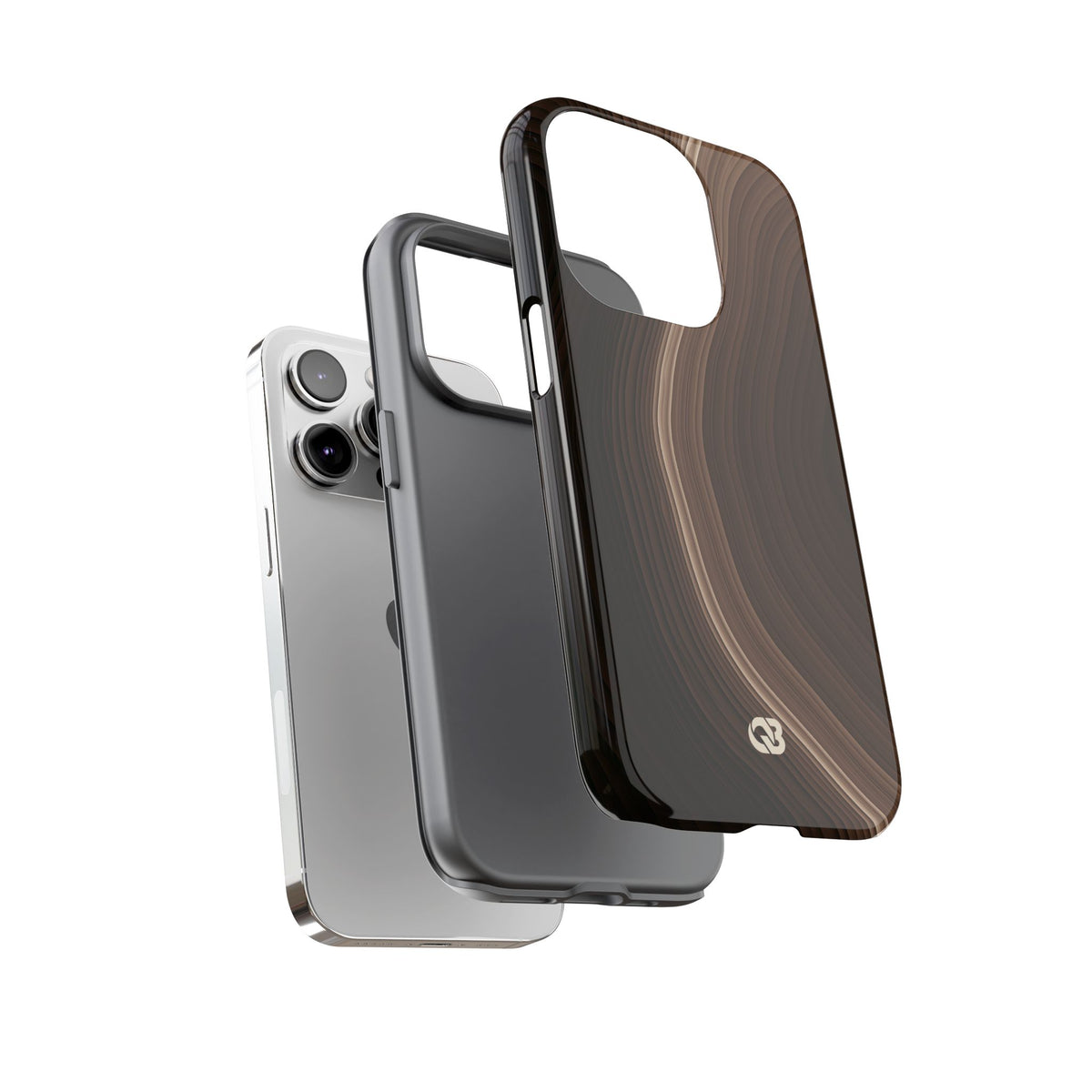 Umber Strata · Tough Phone Case for iPhone · Brown