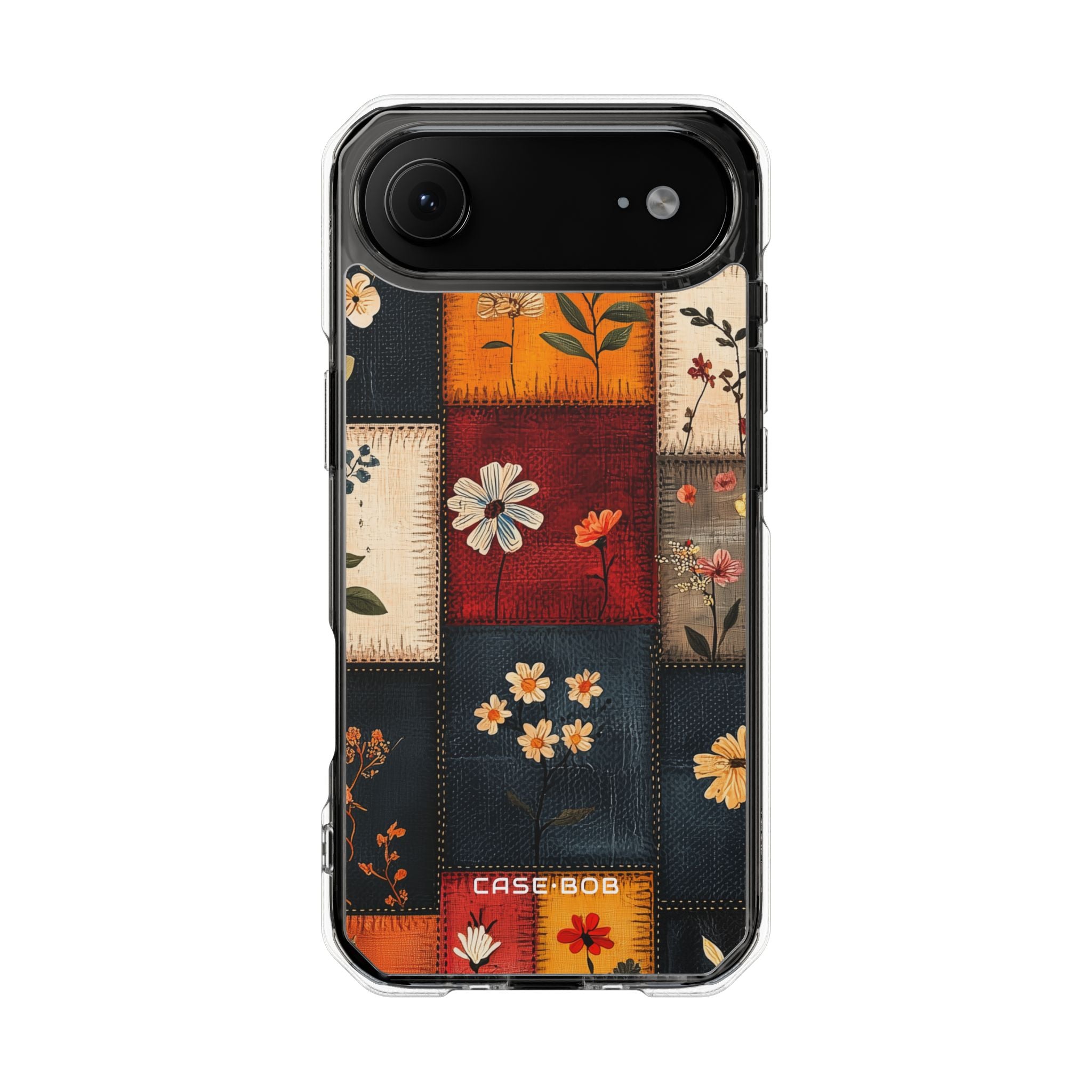 Quilted Blooms Navy iPhone 17 Air Case - Impact