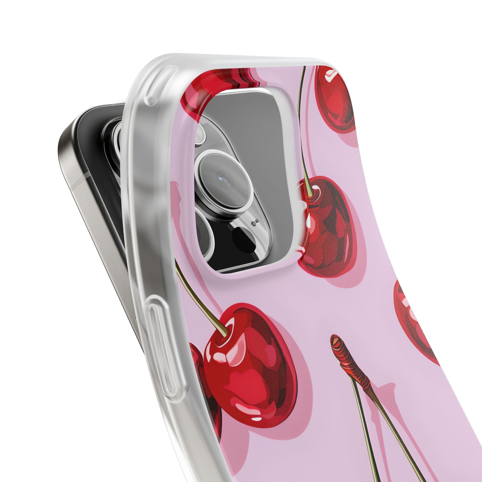 Glossy Cherry Burst iPhone 16 Pro Case - Soft - CASE•BOB
