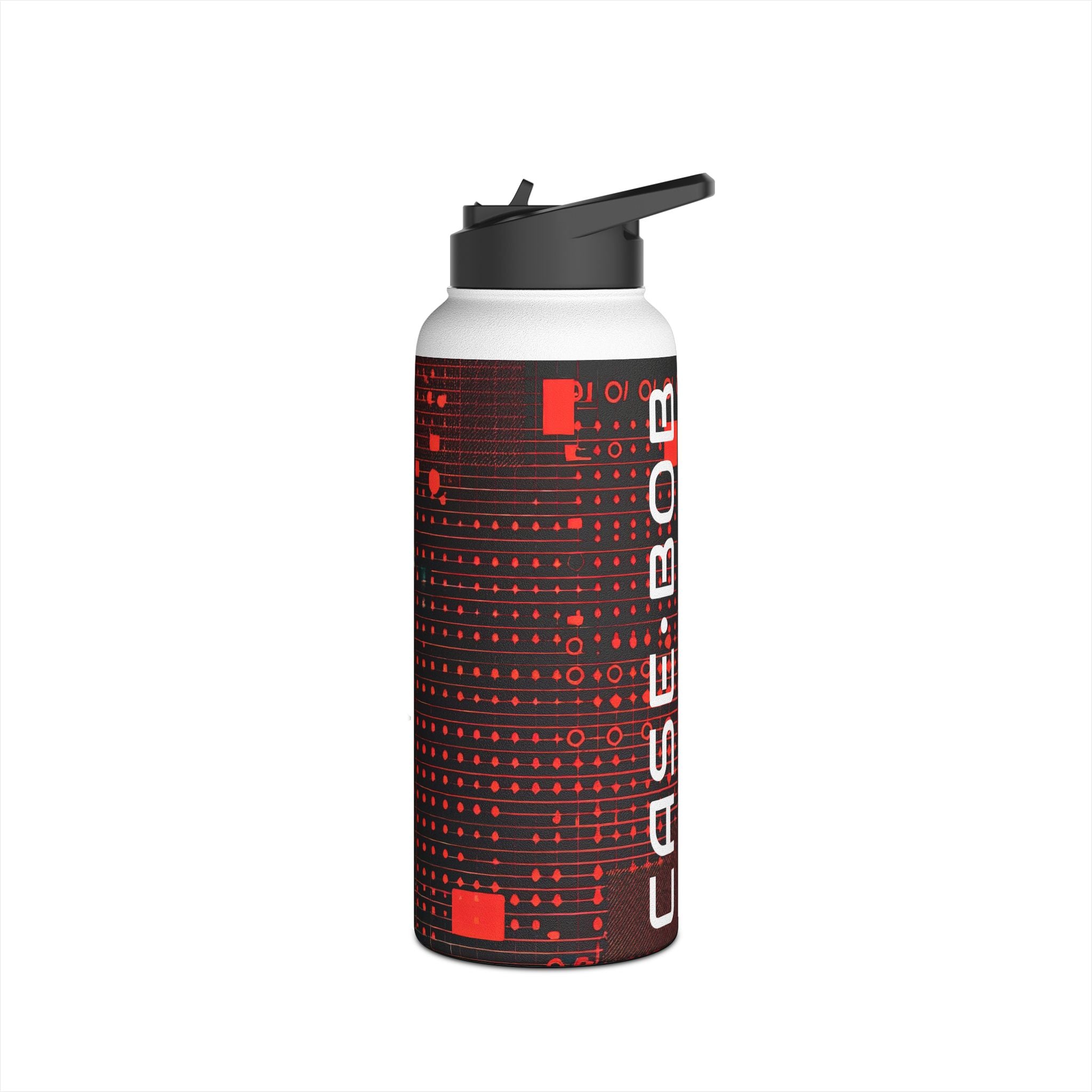 Crimson Circuit - Stainless Steel Water Bottle