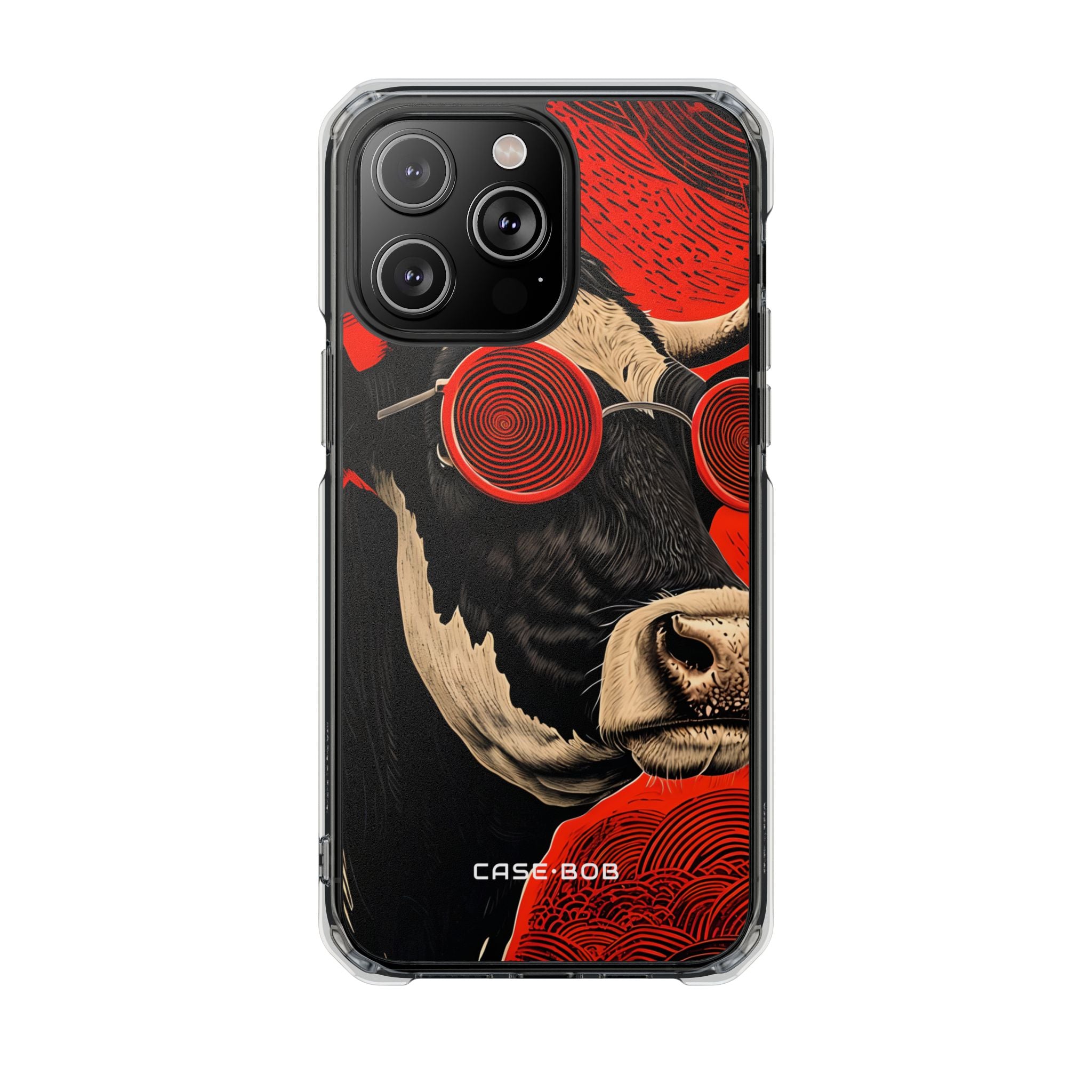 Hypnotic Cow iPhone 14 Pro Max Case - Impact