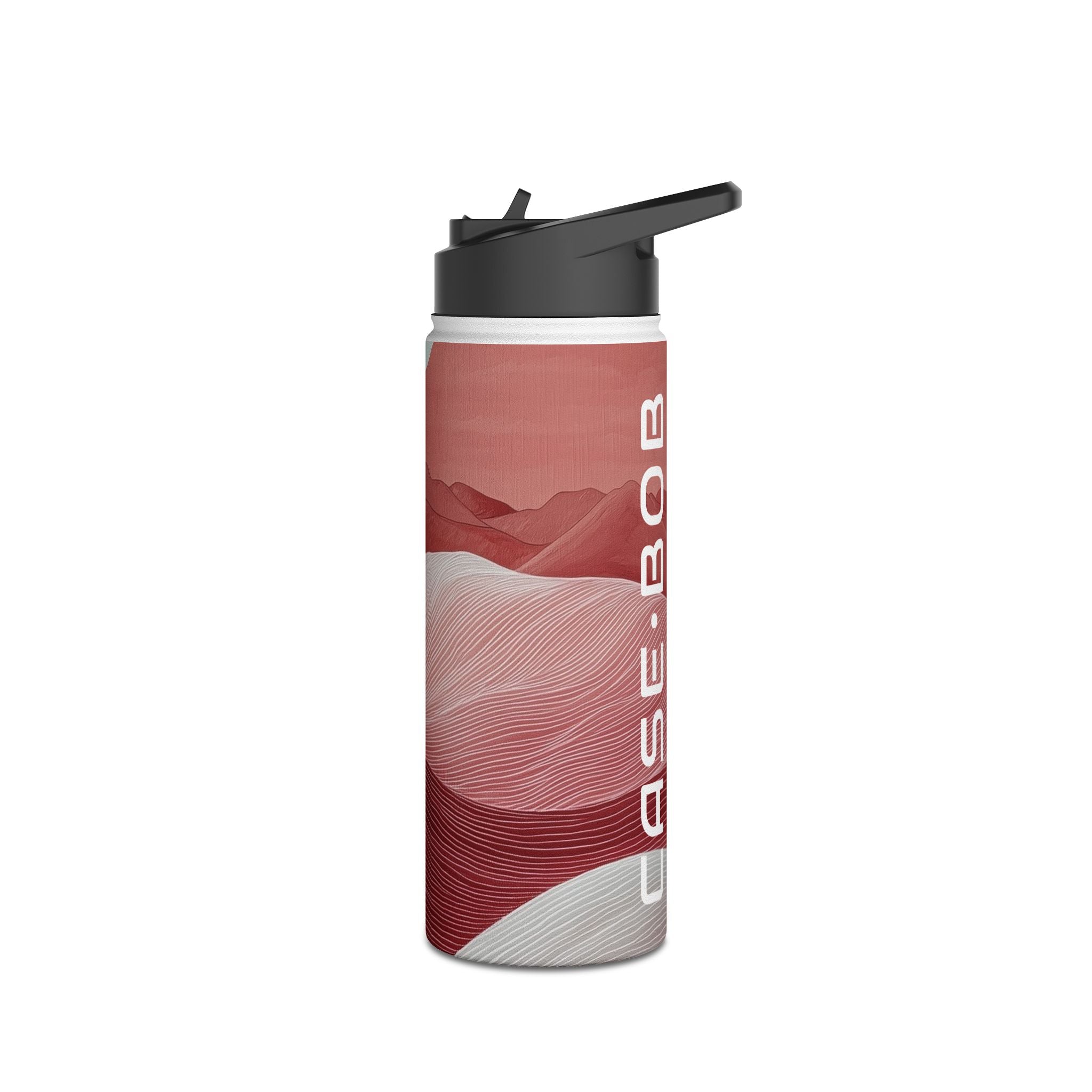 White Orb Dunes - Stainless Steel Water Bottle