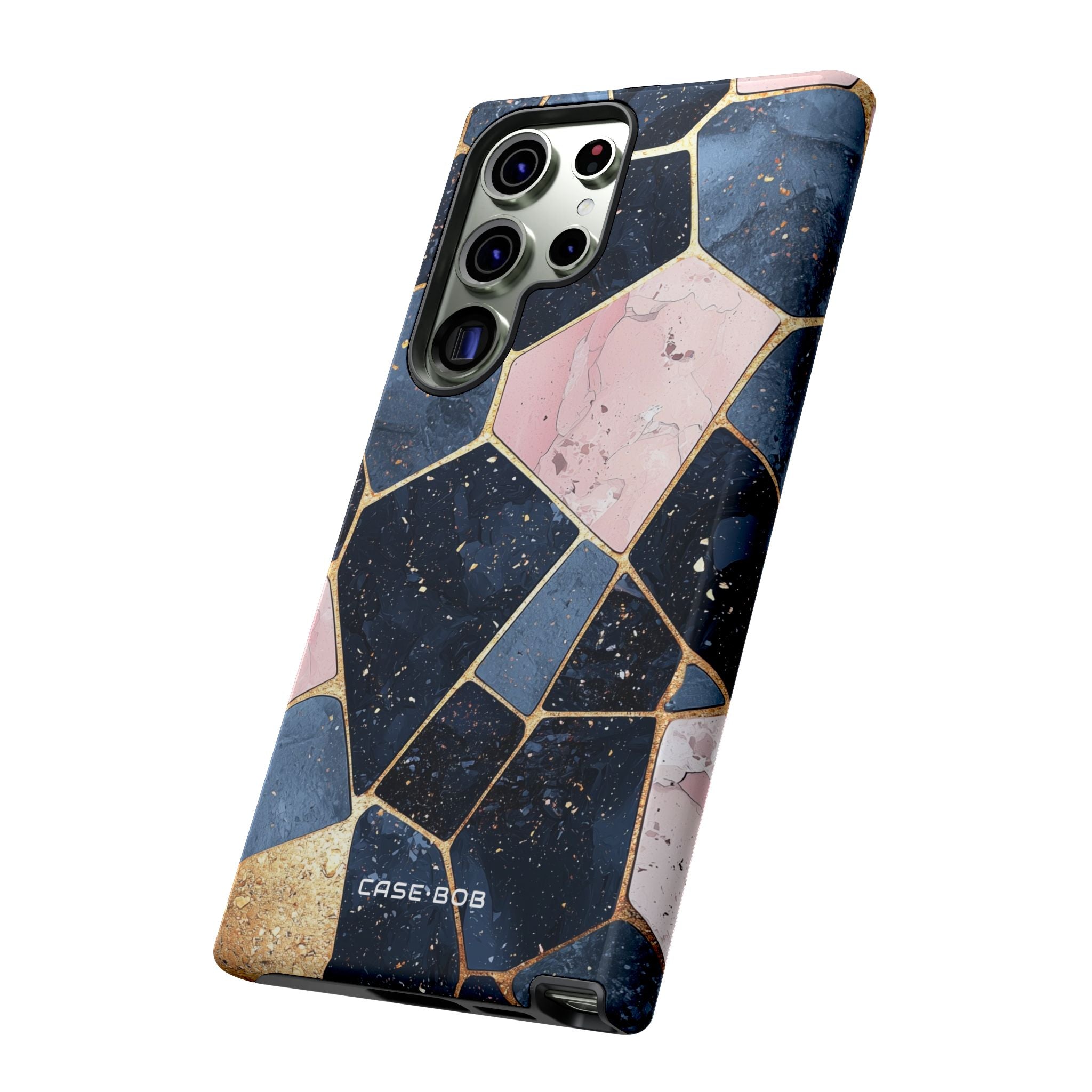 Kultainen mosaiikki Samsung S23 Ultra -kova kuori