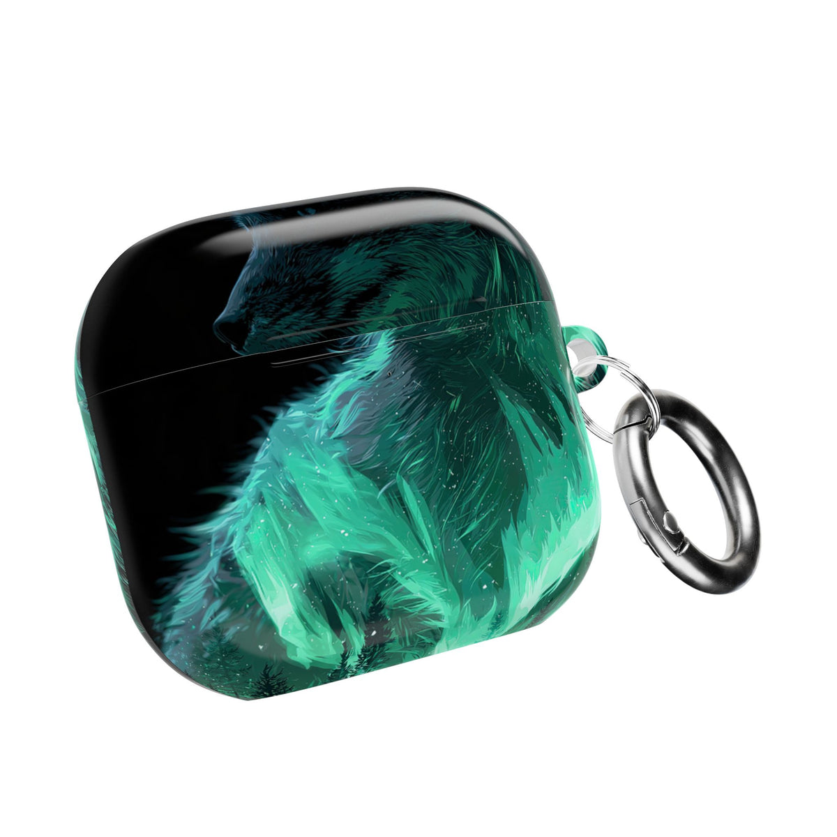 Nordic Aurora Fox · Hard Case for AirPods & AirPods Pro · Teal