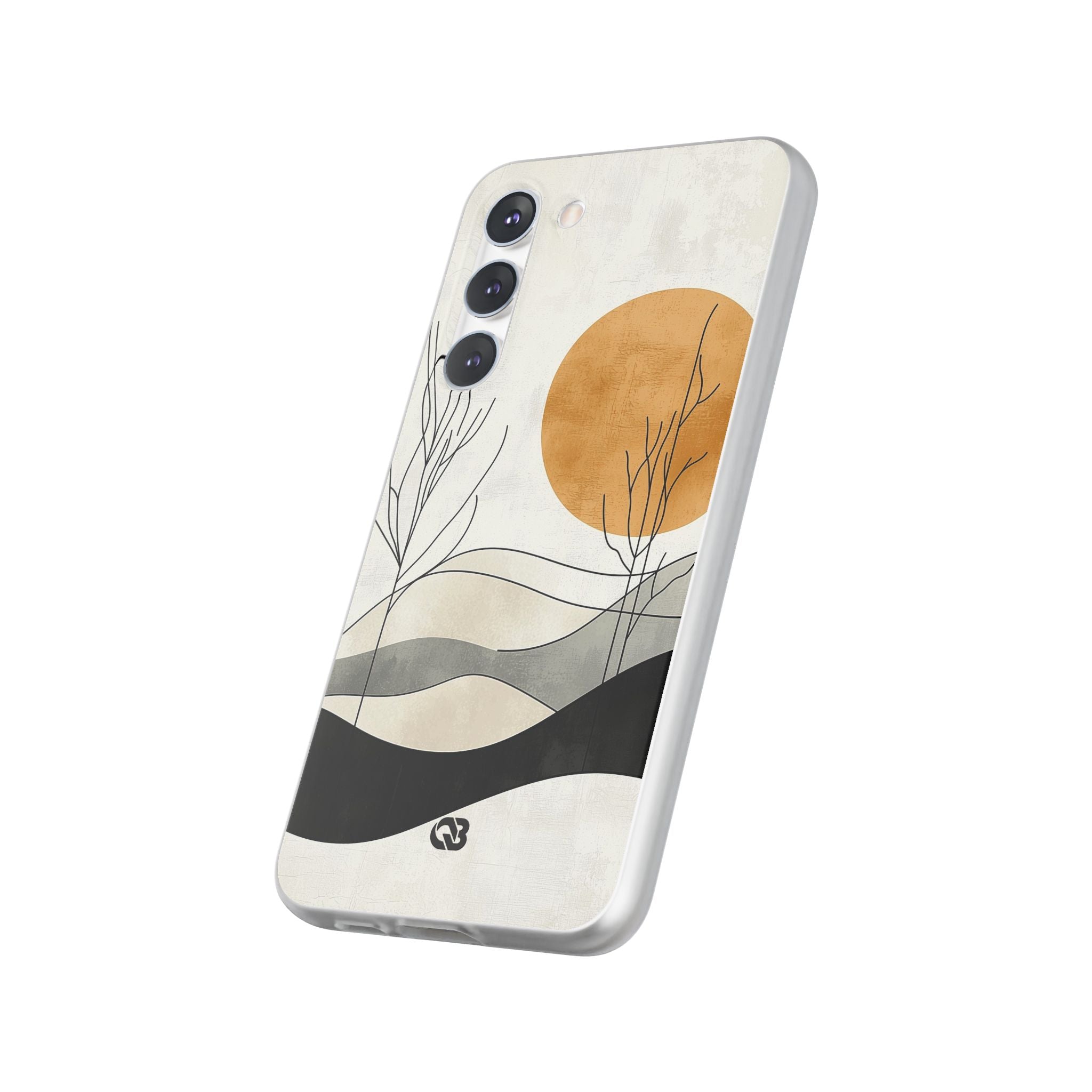 Burnt Horizon Lines · Soft Phone Case for Samsung
