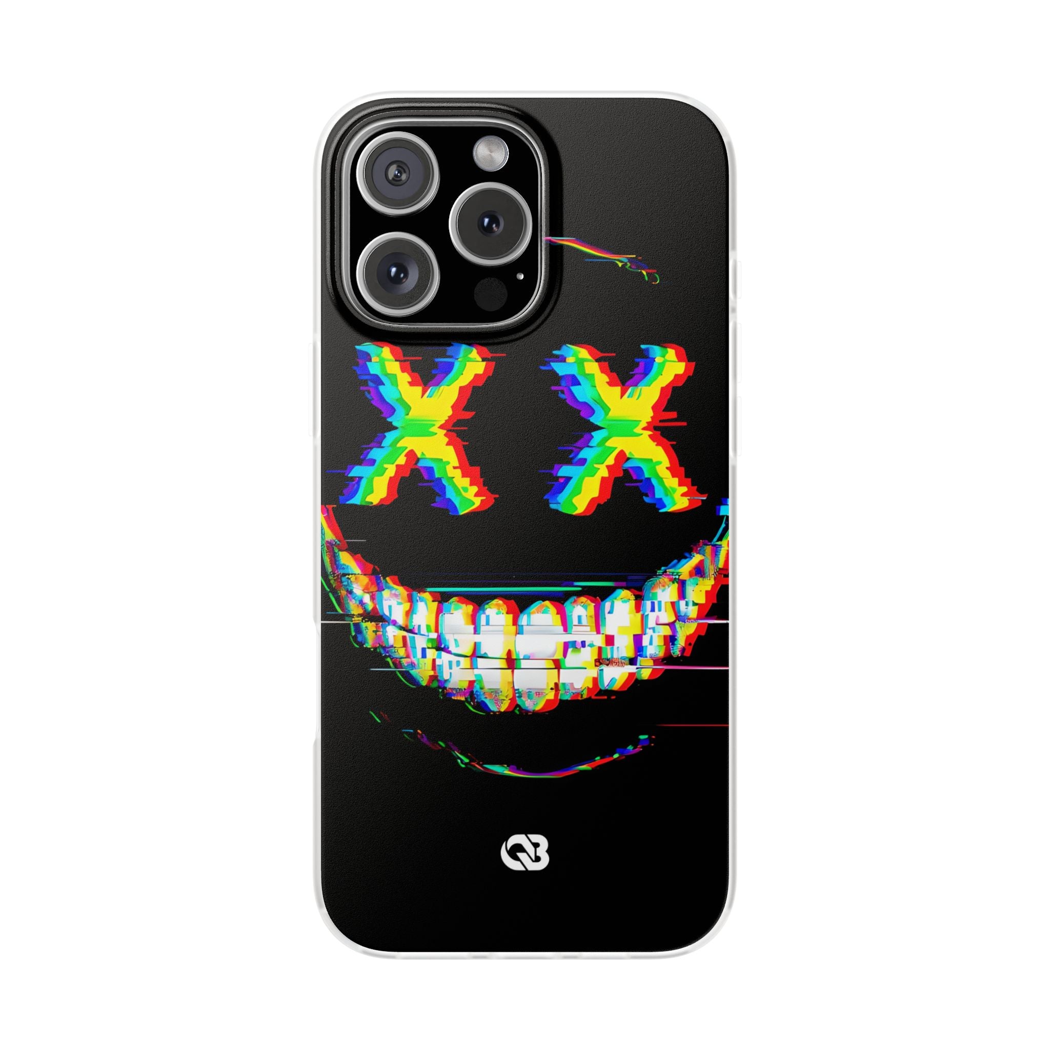 Glitch Grin Distortion · Soft Handyhülle für iPhone