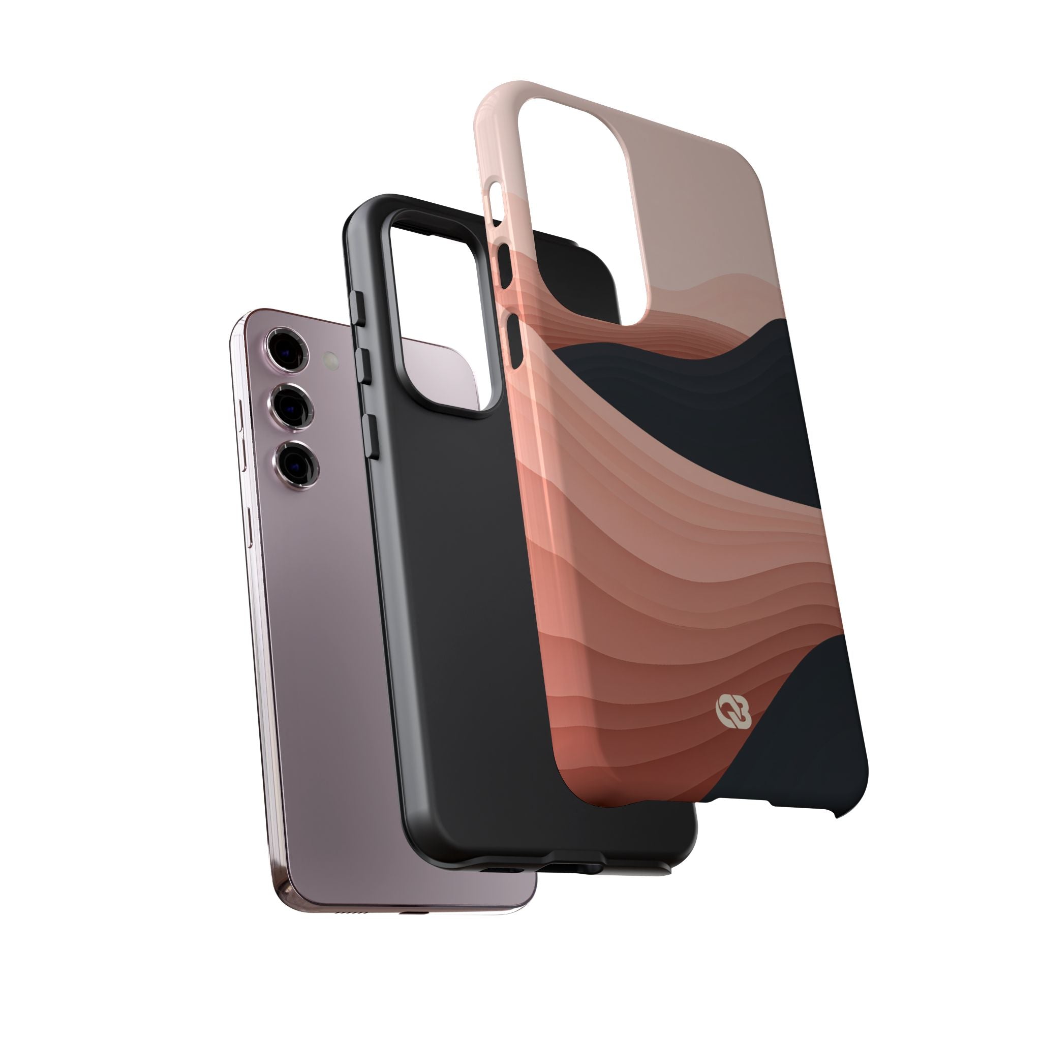 Pink Tough Phone Case for Samsung - Dune Shadow Layers