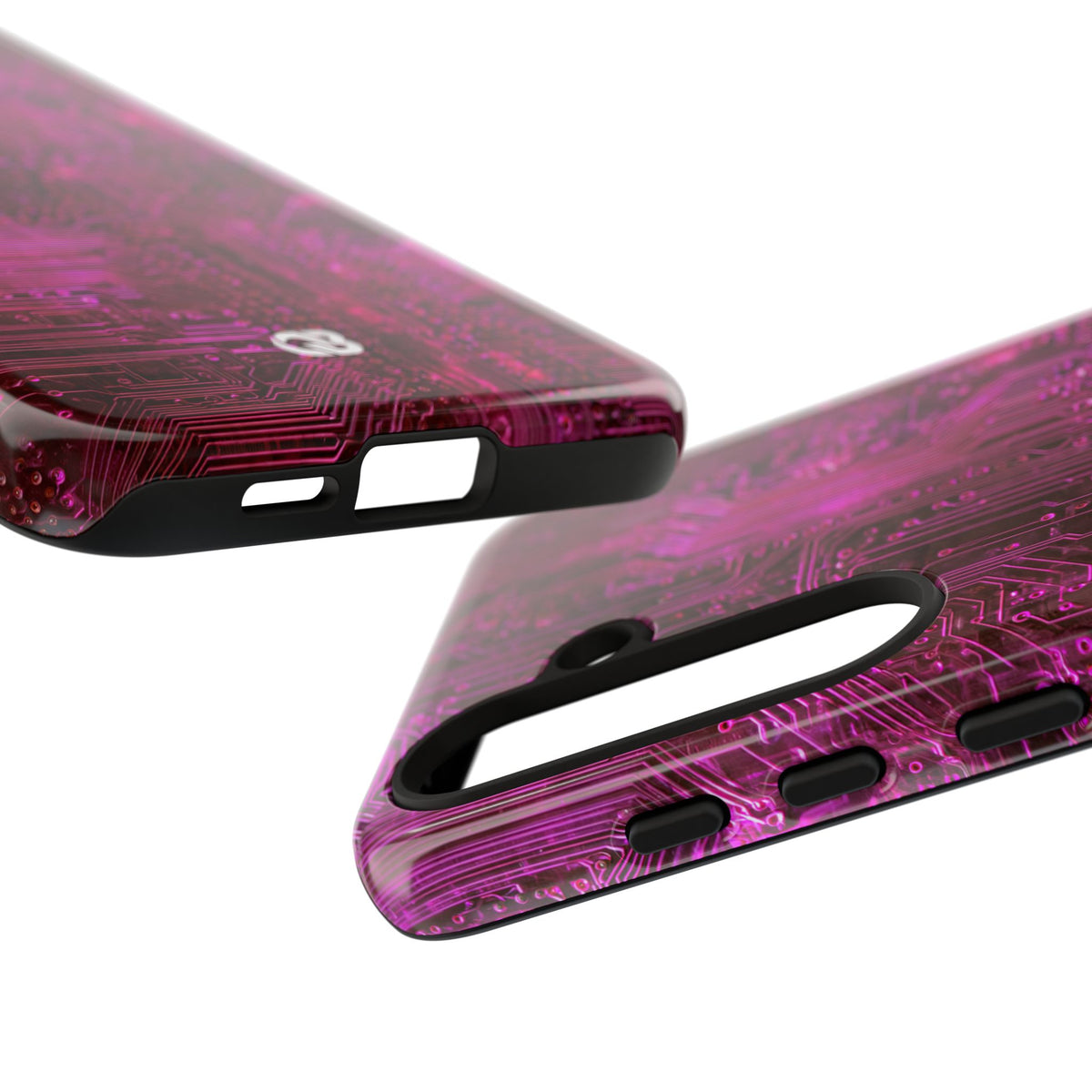 Magenta Circuit Trace · Tough Phone Case for Samsung · Pink