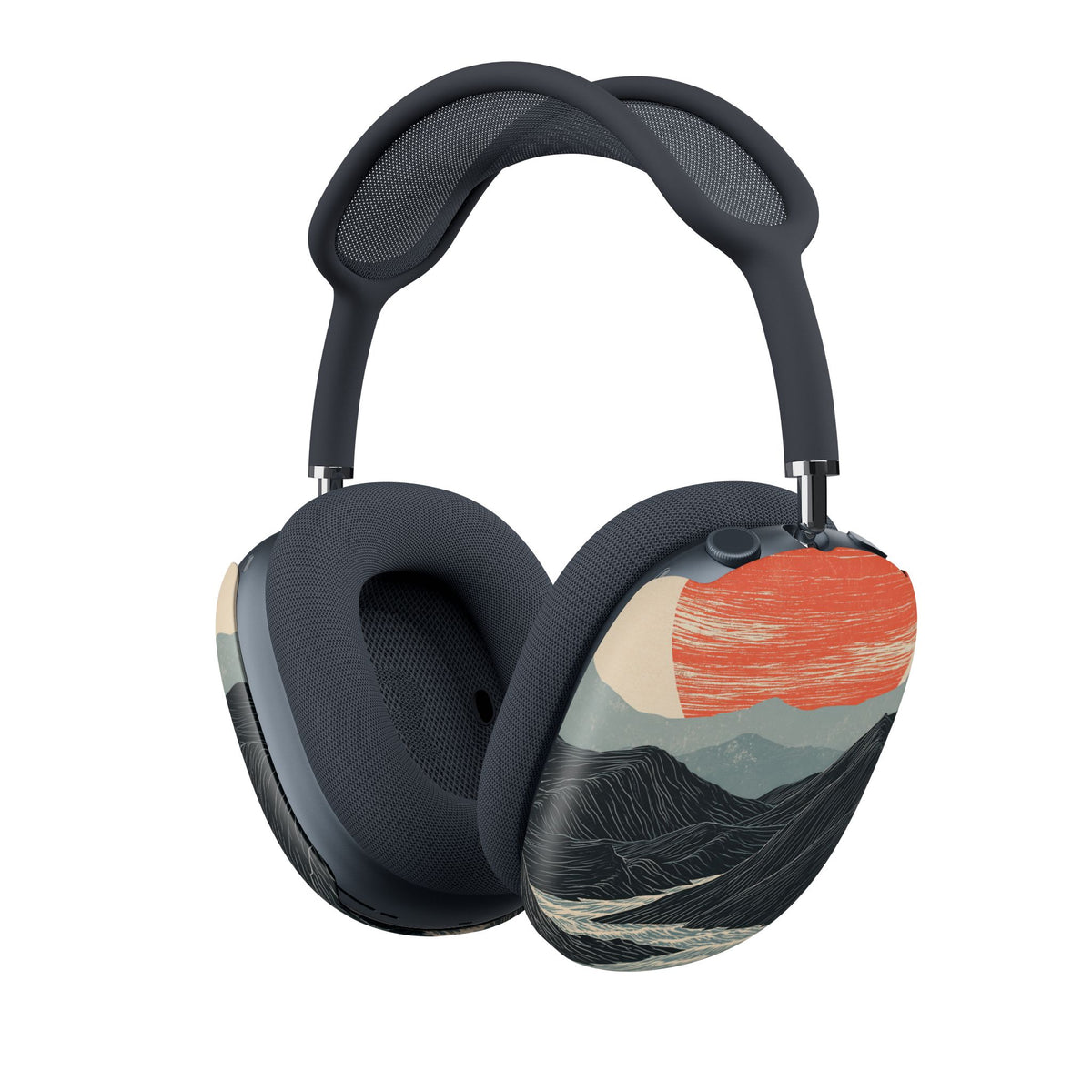 Crimson Ridge Horizon · Hard Case for AirPods Max · Black