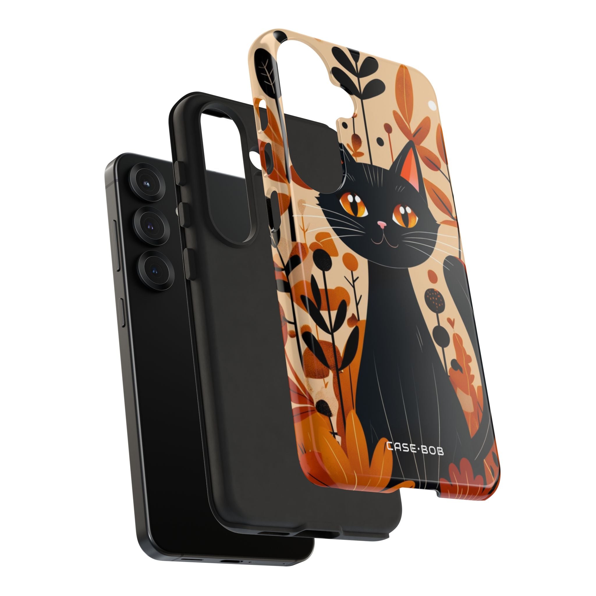 Zwarte Kat Glow Samsung S25 Case - Tough
