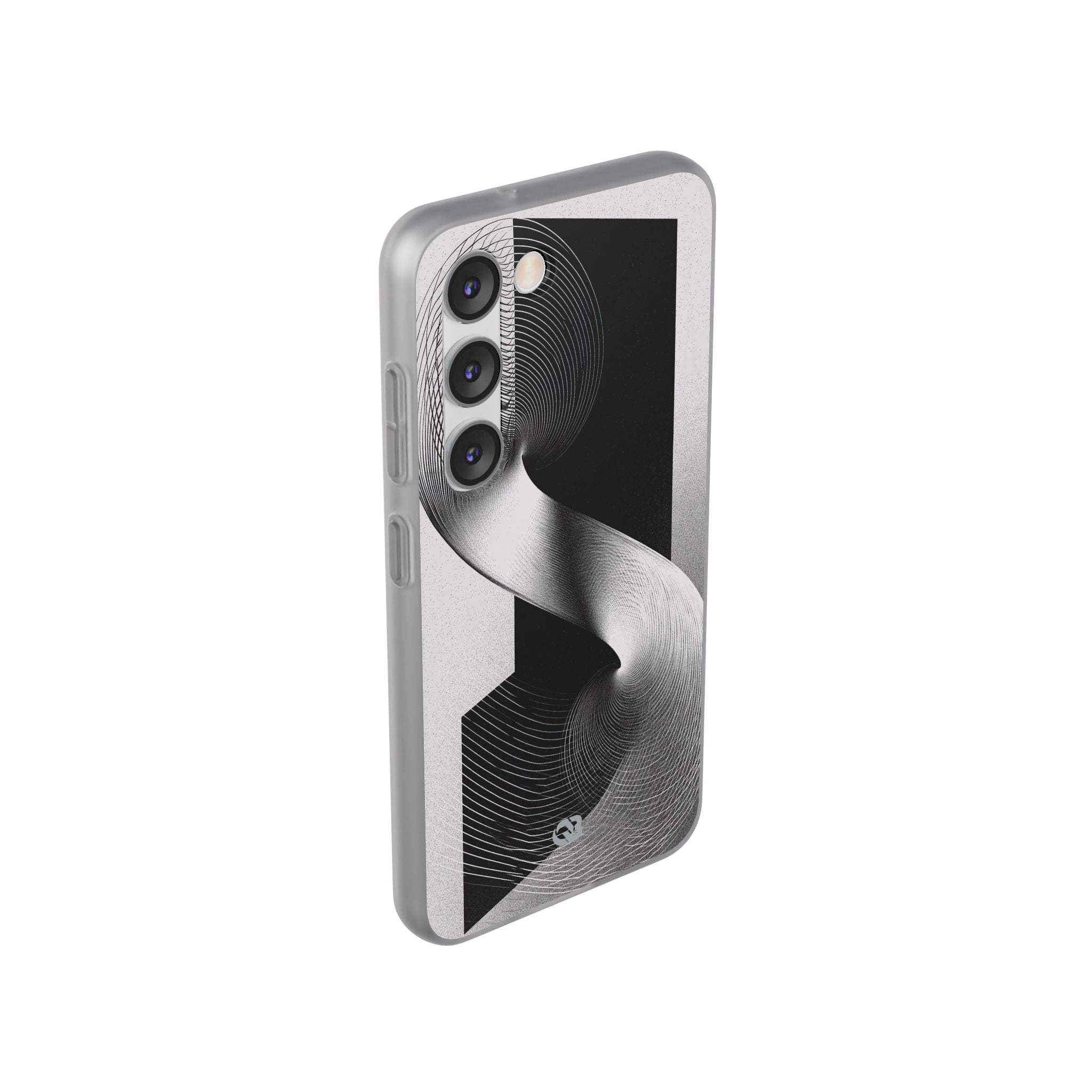 Grey Lite Phone Case for Samsung - Obsidian Moiré Wave
