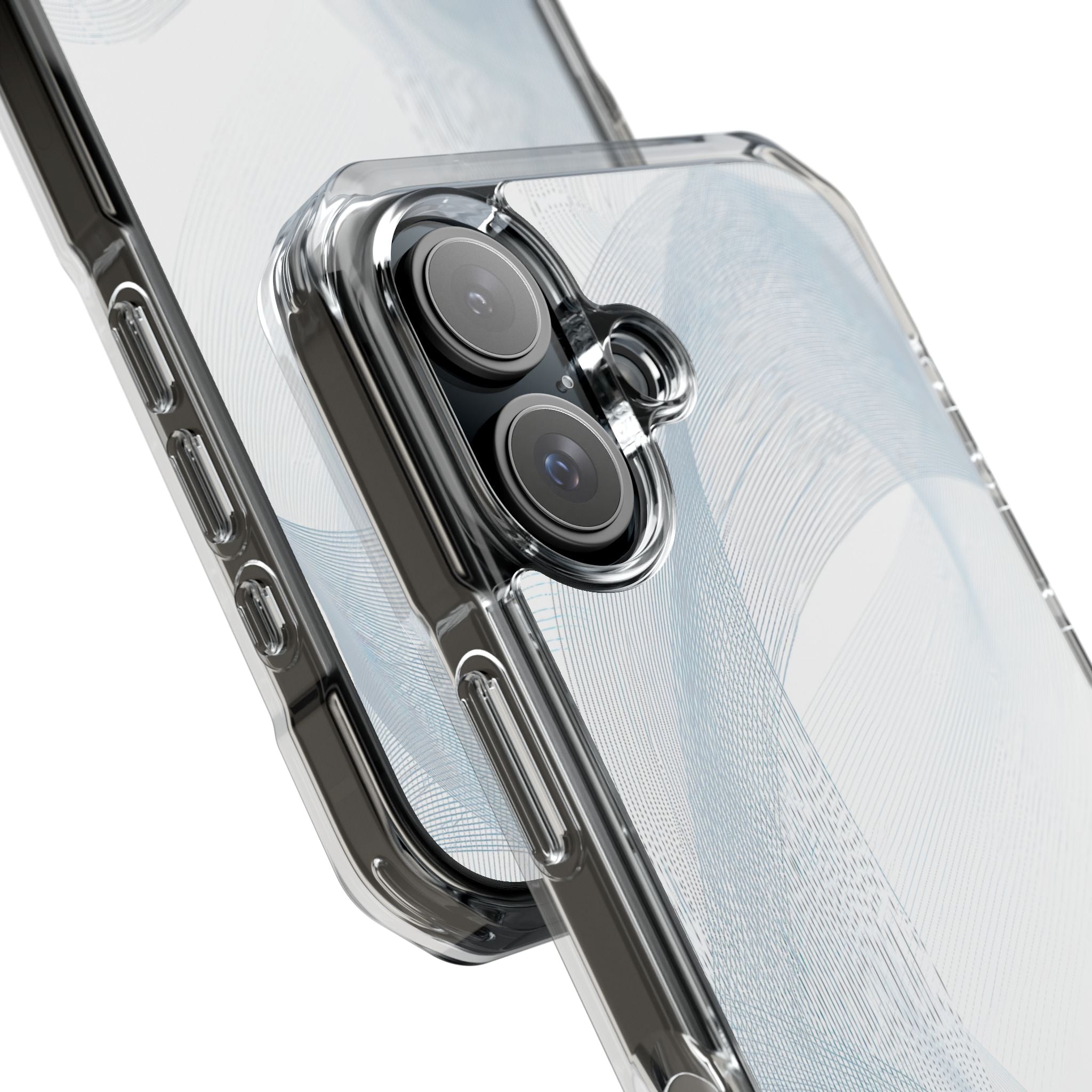 White Impact MagSafe Phone Case for iPhone - Arctic Line Current