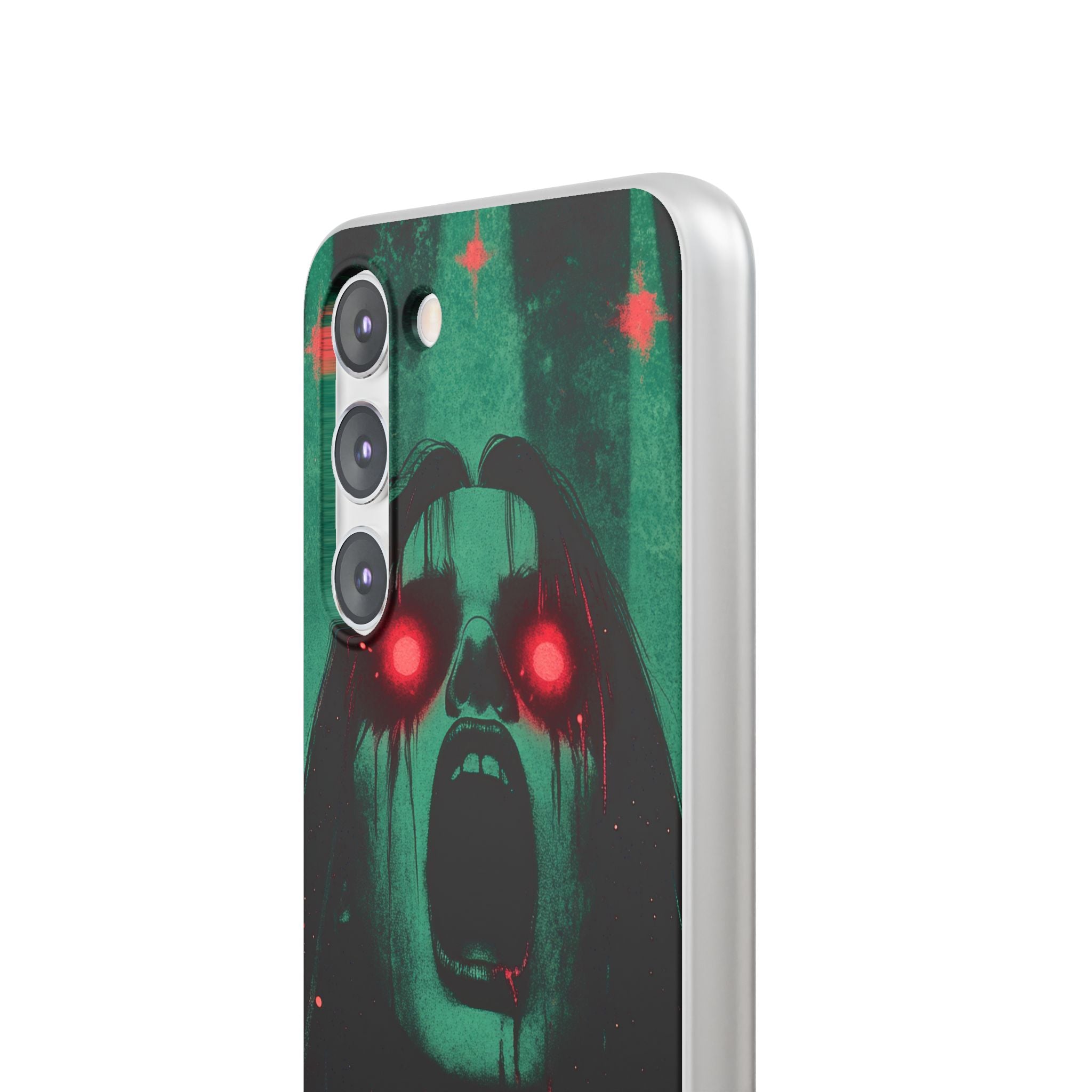 Crimson Emerald Scream · Soft Phone Case for Samsung