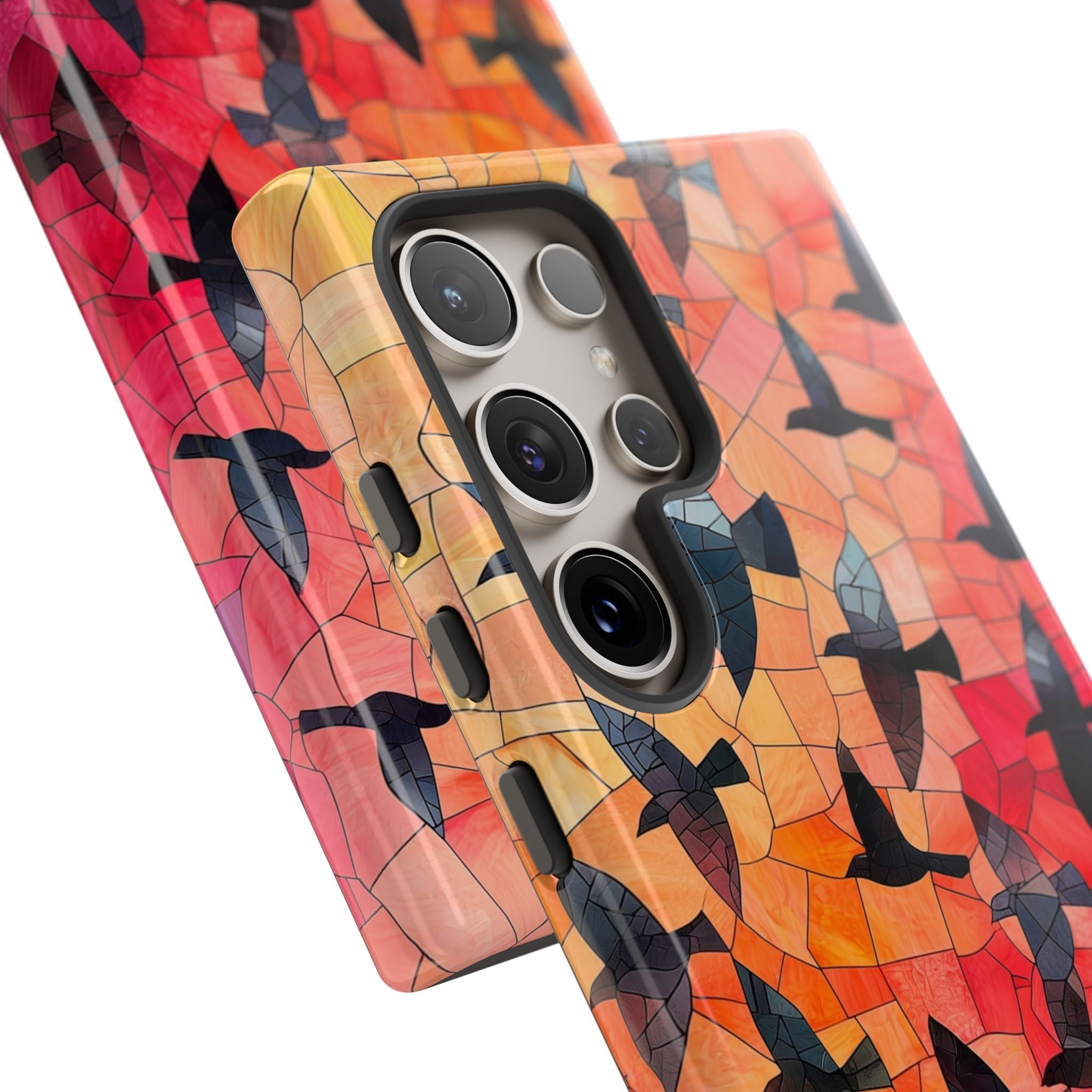 Ember Mosaic Wings · Tough Phone Case for Samsung